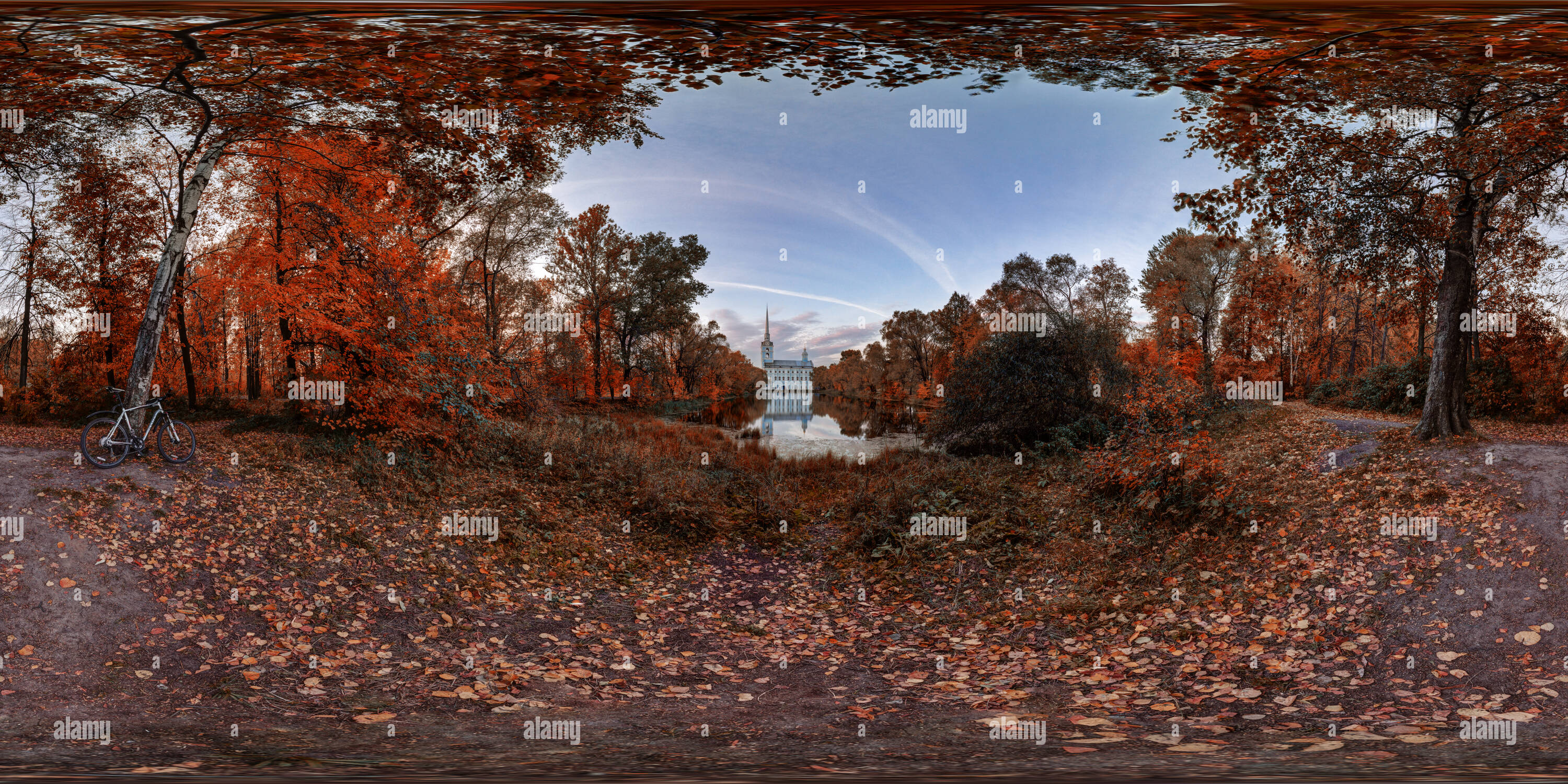 360 degree panoramic view of Petropavlovsky park