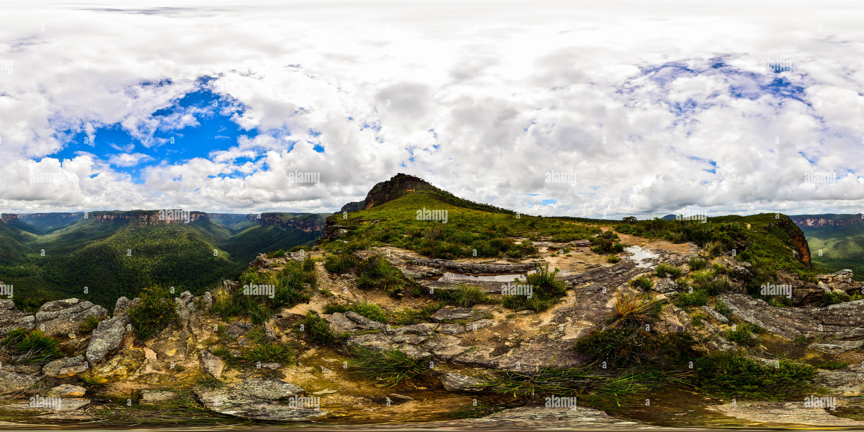 360 degree panoramic view of 6 Water Falls