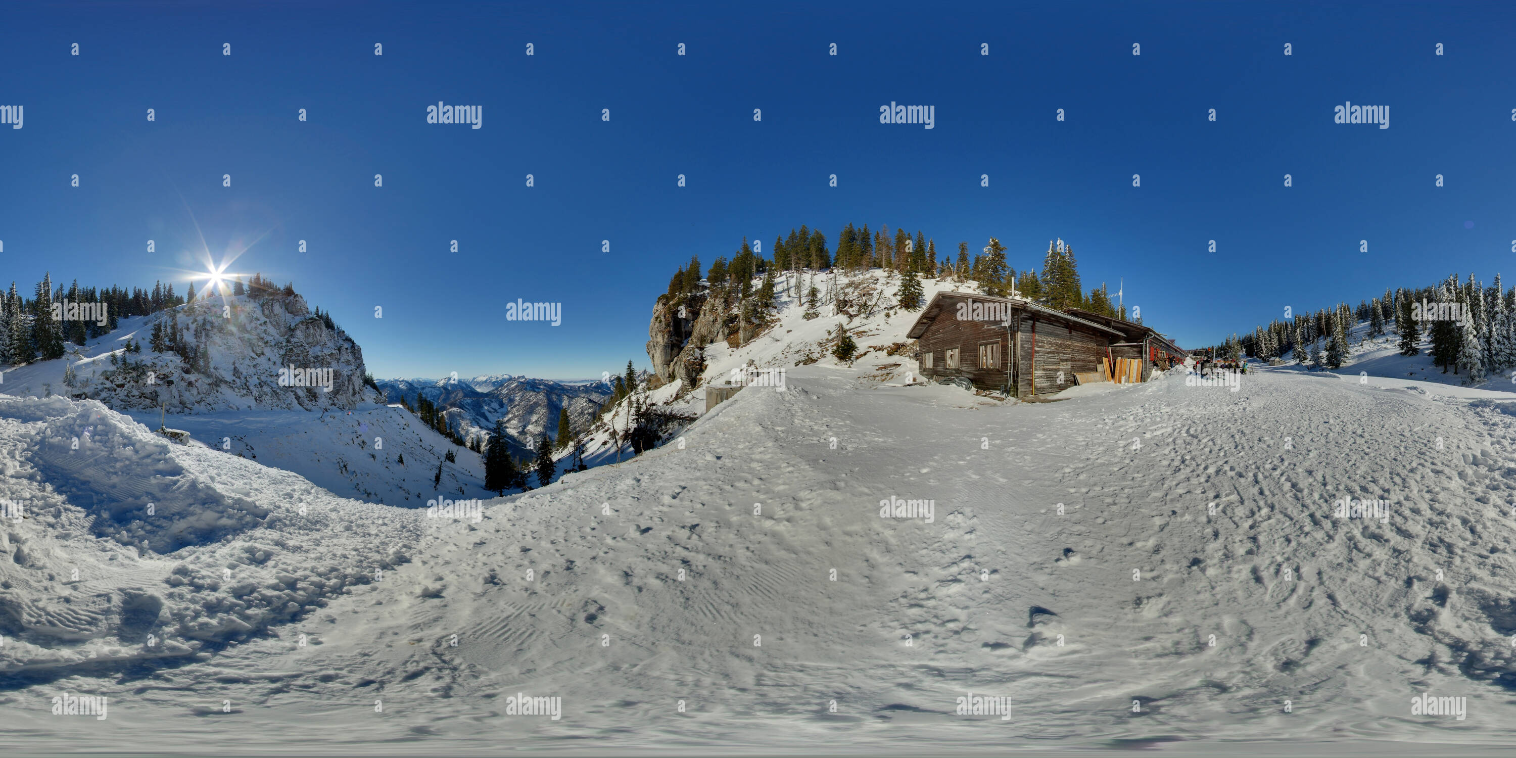 360 degree panoramic view of Kasbergalm