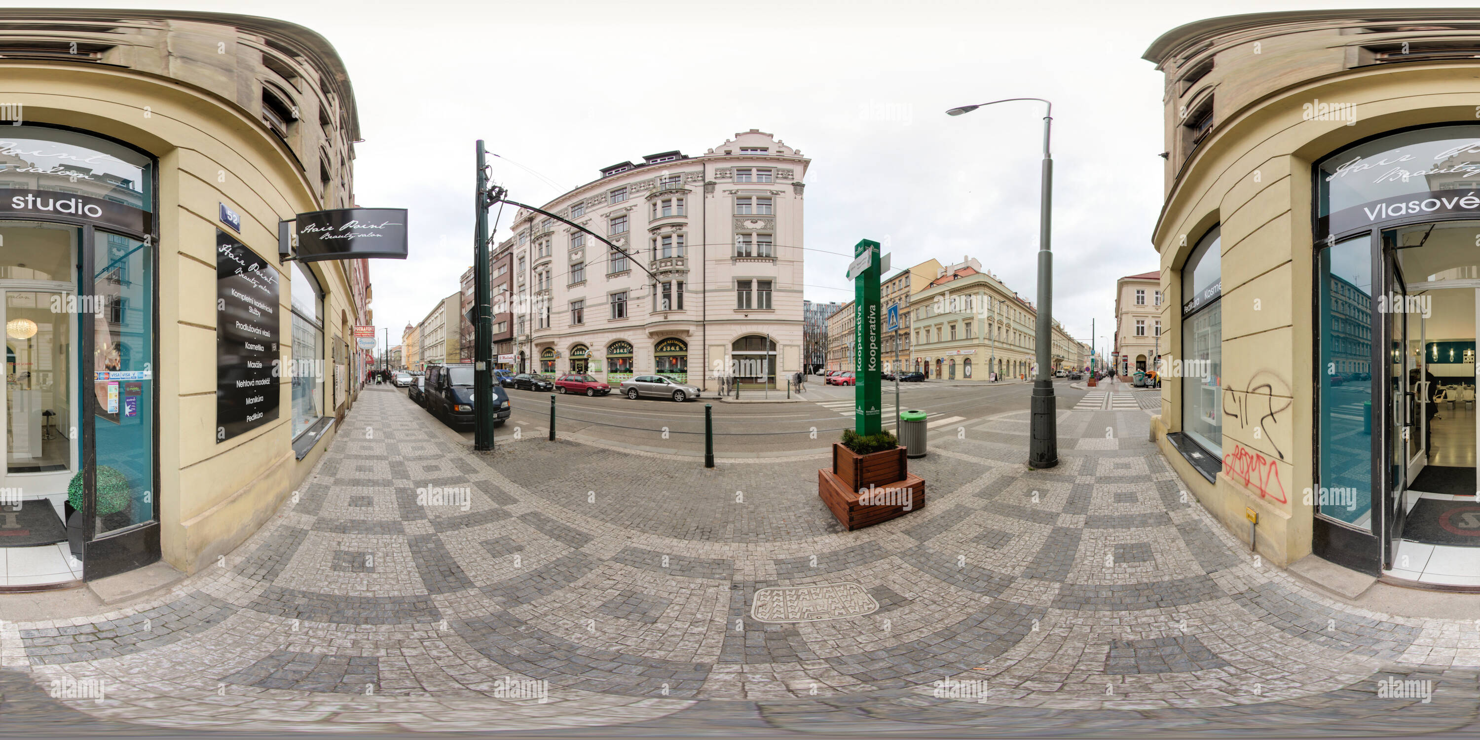 360° view of Hair Point Beauty Salon Sokolovska 52 Alamy