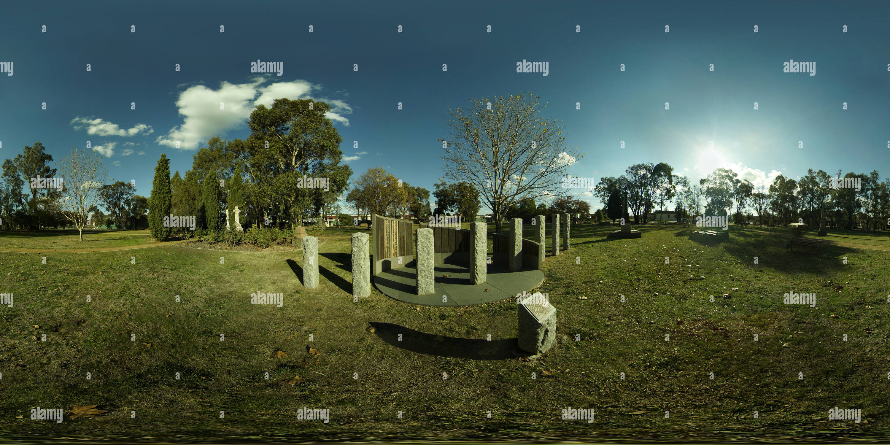 360° view of Seymour Pioneer Park Cemetery Alamy