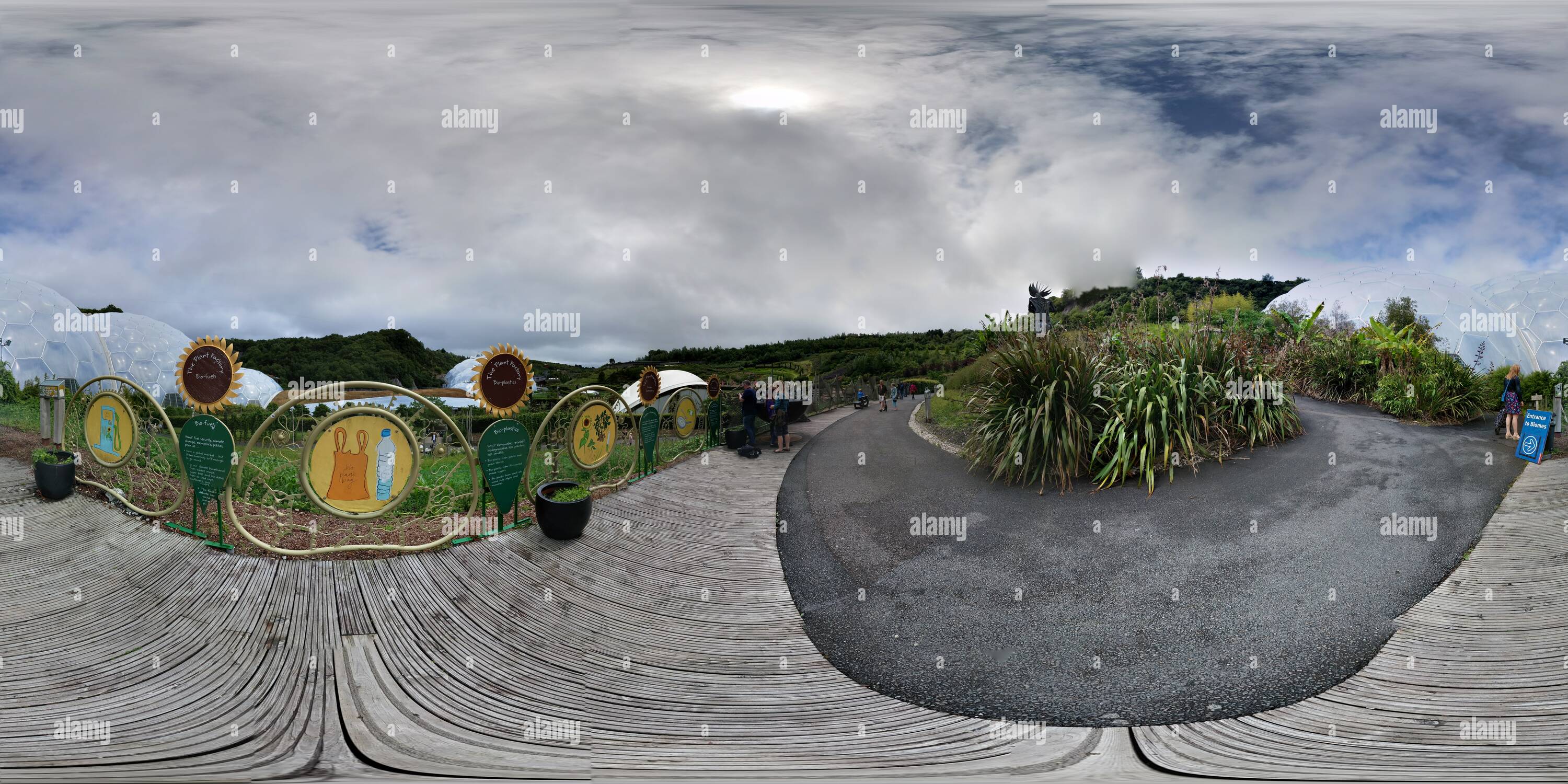 360° view of The Eden Project - Alamy