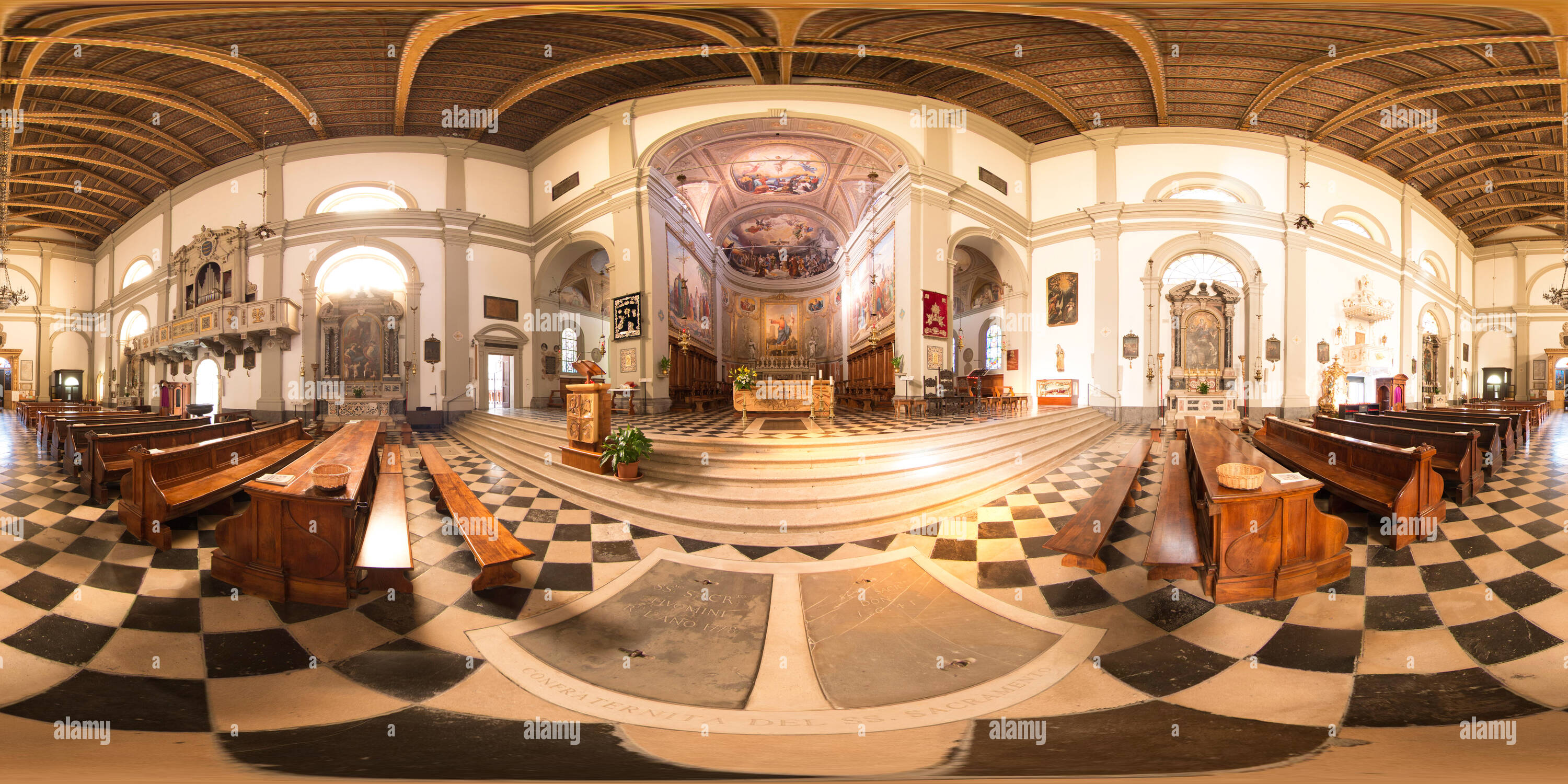 360 View Of Palmanova Duomo Dogale Parrocchia S S Redentore 2 Alamy