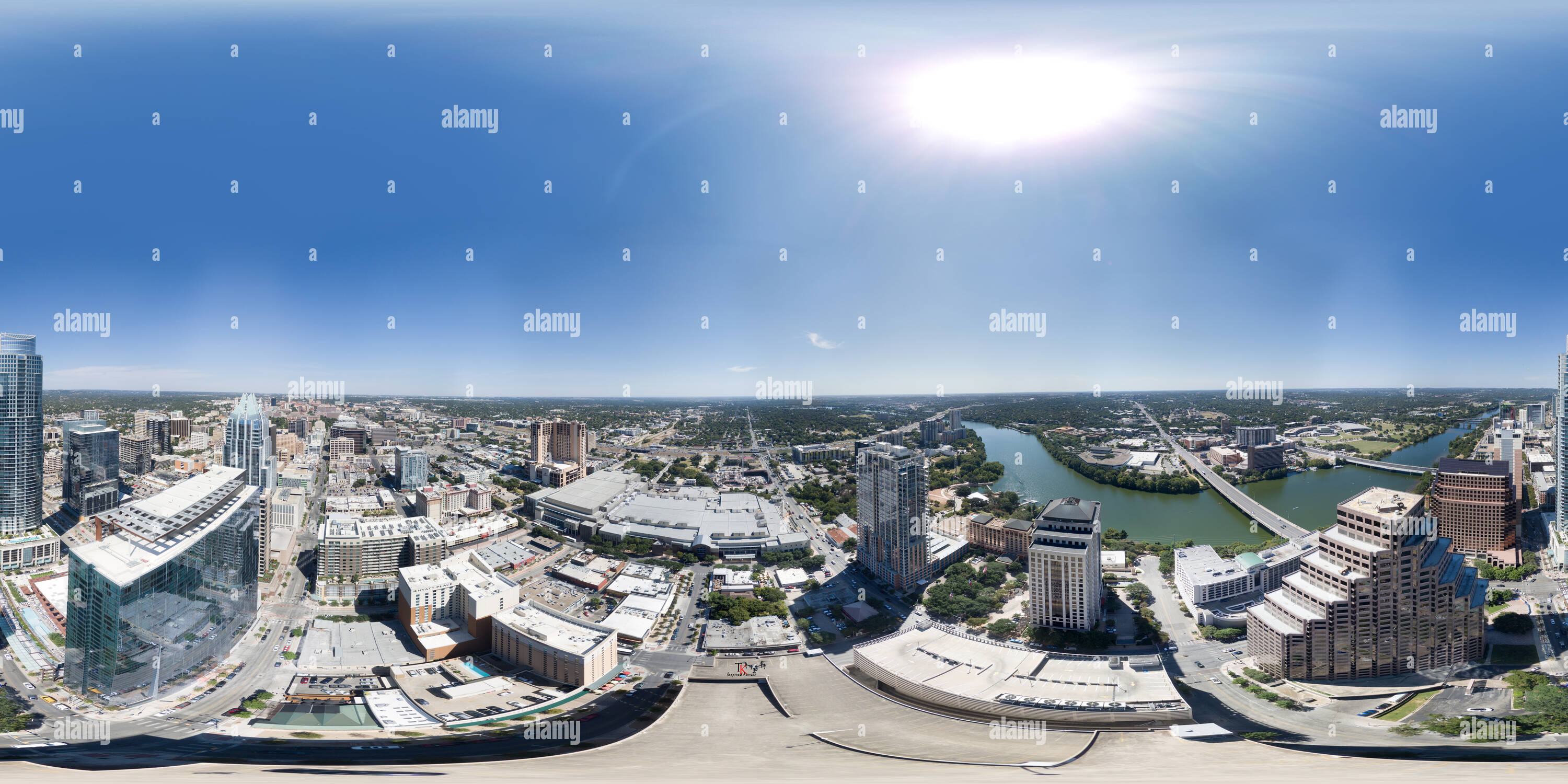 360° view of Austonian Virtual Image Austin Texas Alamy