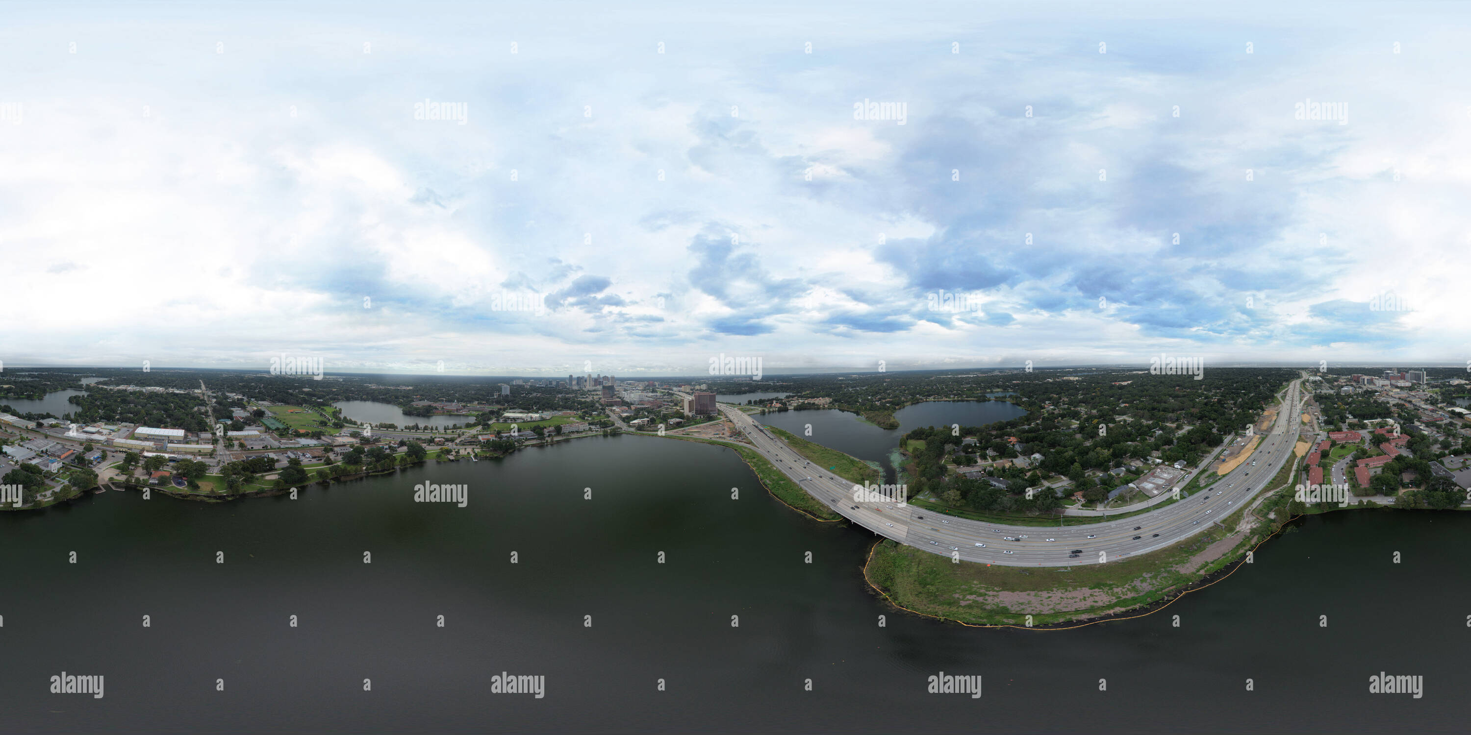 360° view of Lake Ivanhoe Park / Orlando,Florida Alamy