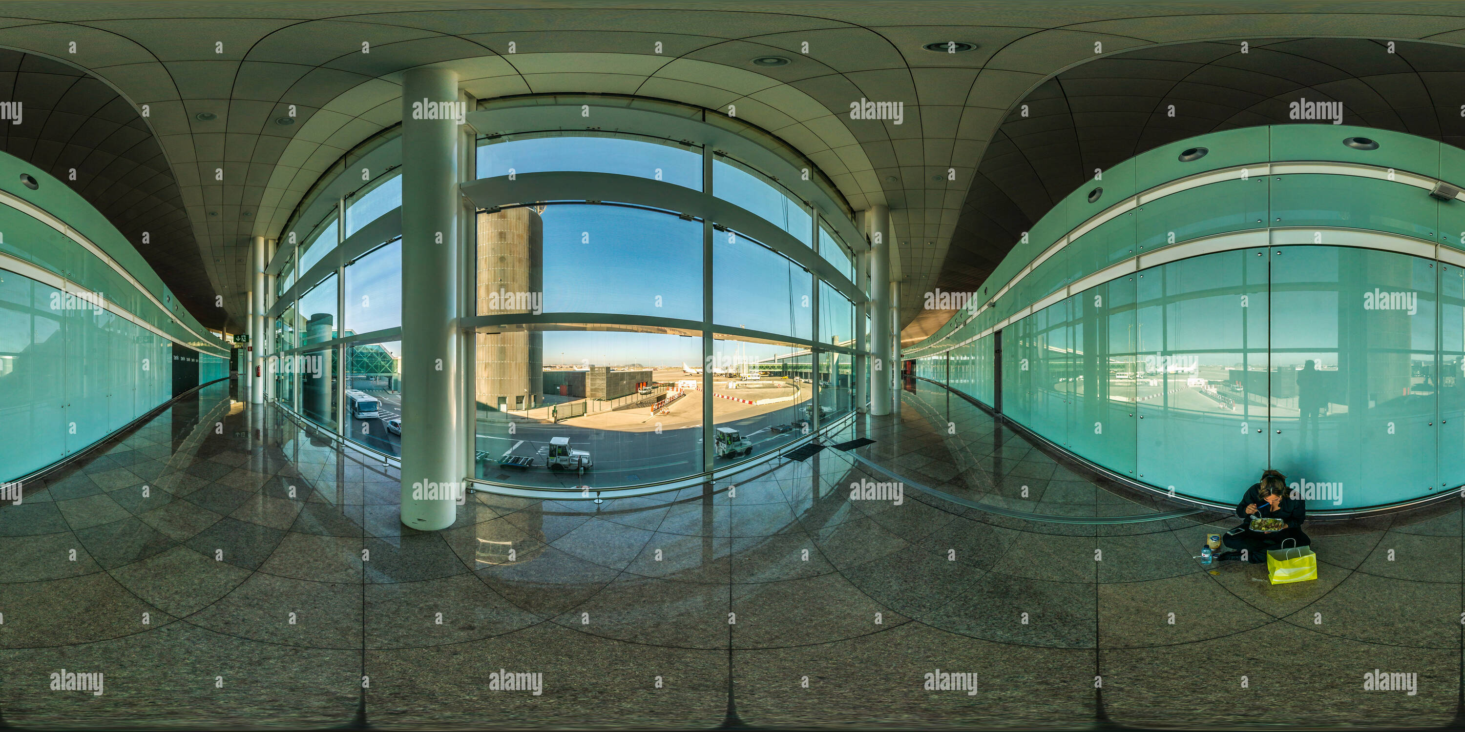 360° view of BarcelonaEl Prat Airport, Barcelona, 2015 Alamy