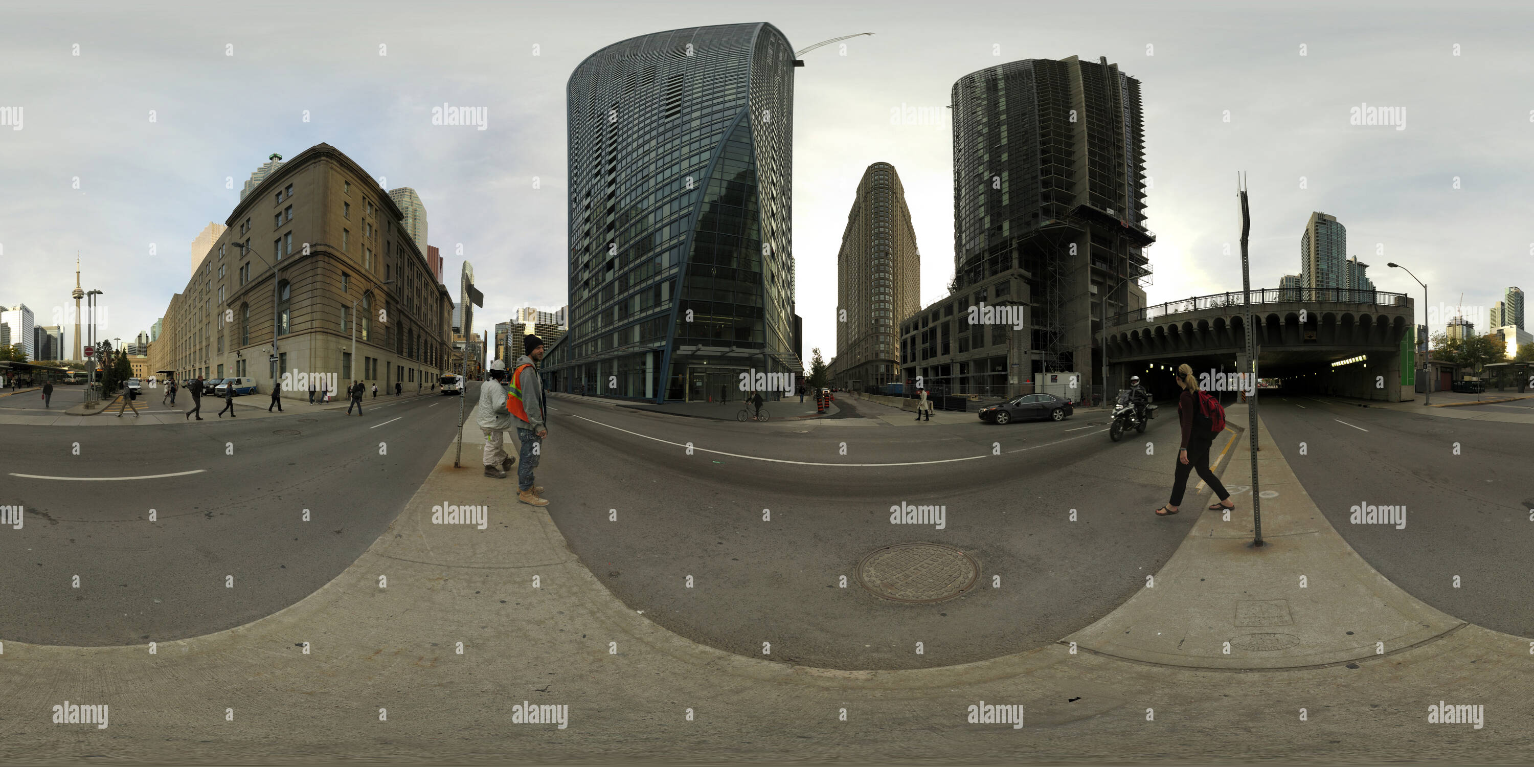 360° view of Yonge Street at the Esplanade Alamy