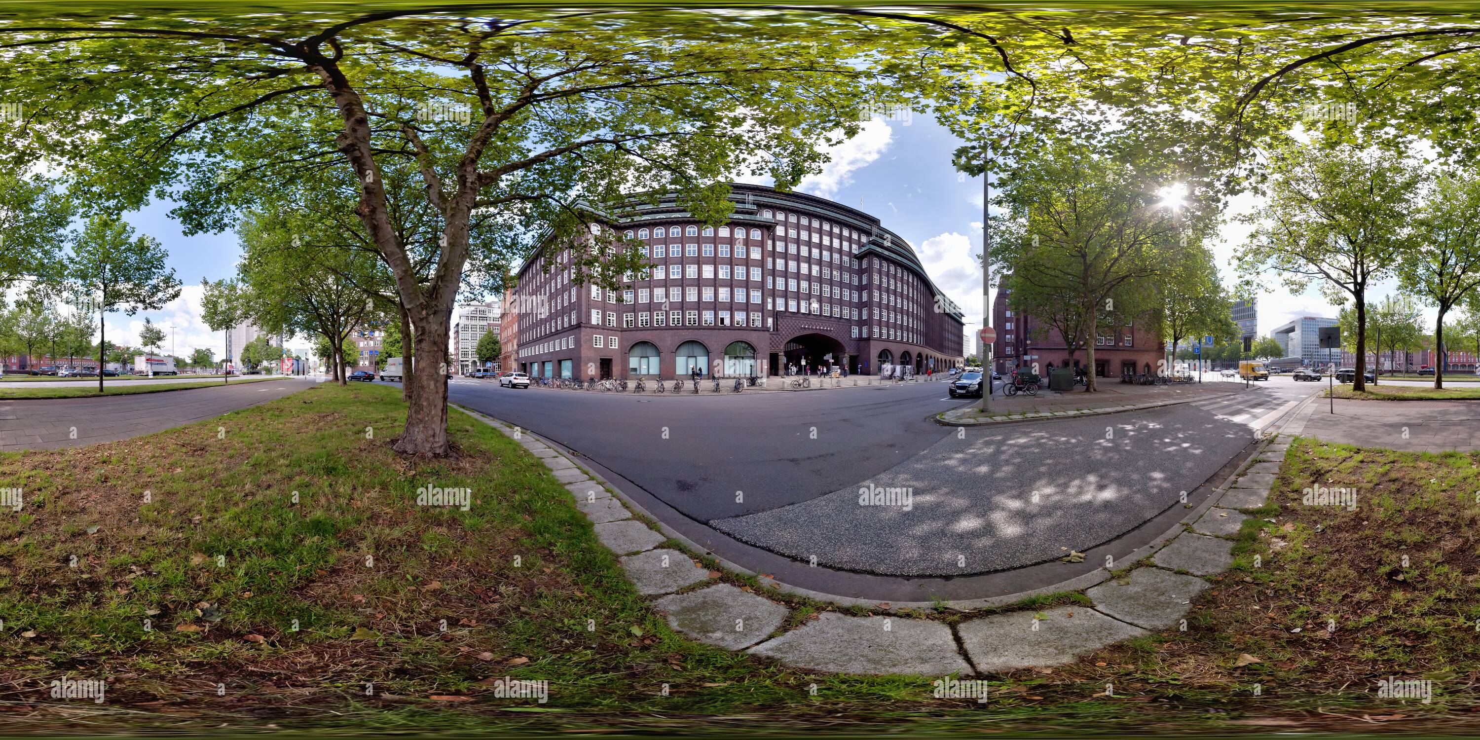 360 degree panoramic view of Hamburg Messberg 1