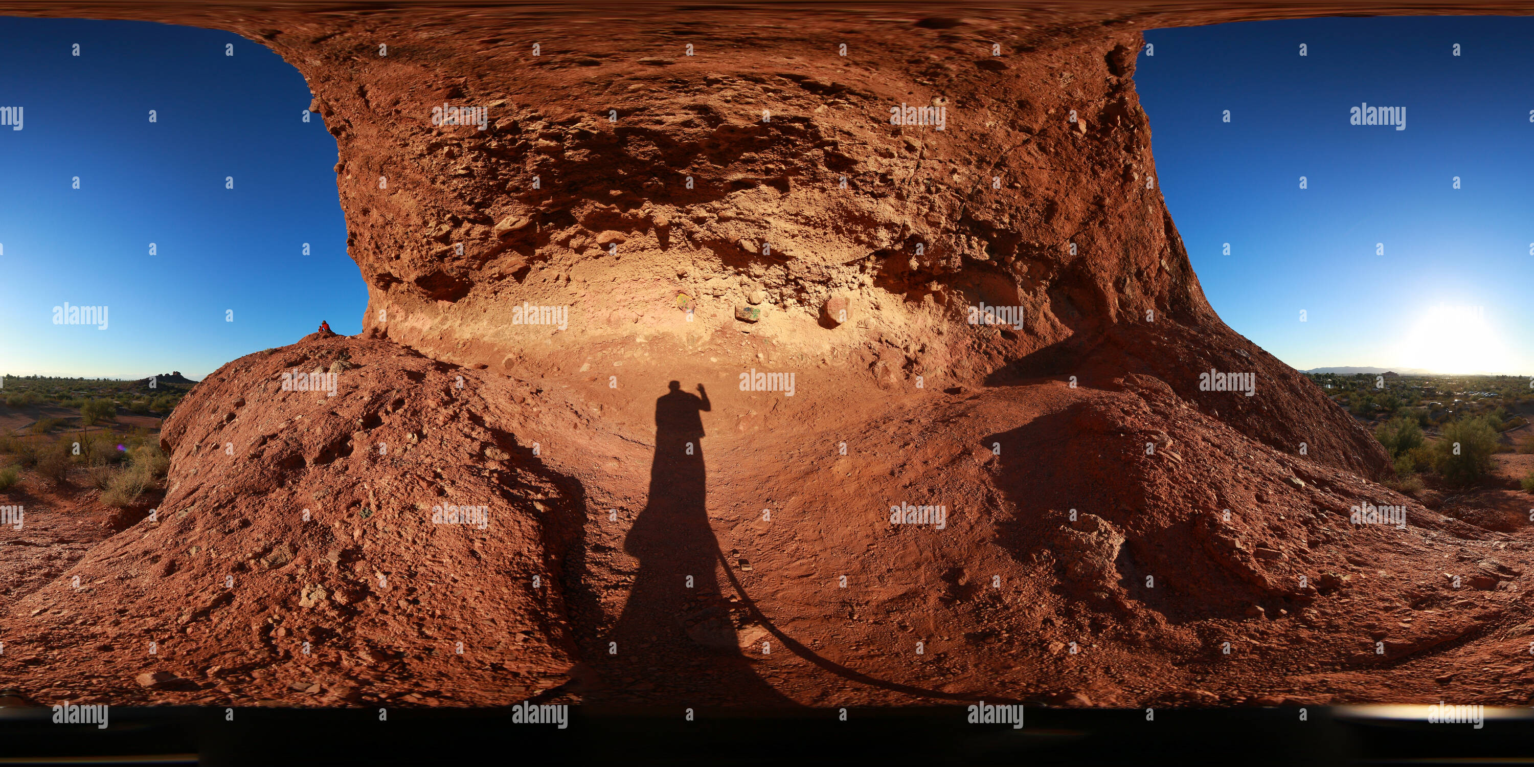 360° view of Alcove Below Hole in the Rock Alamy