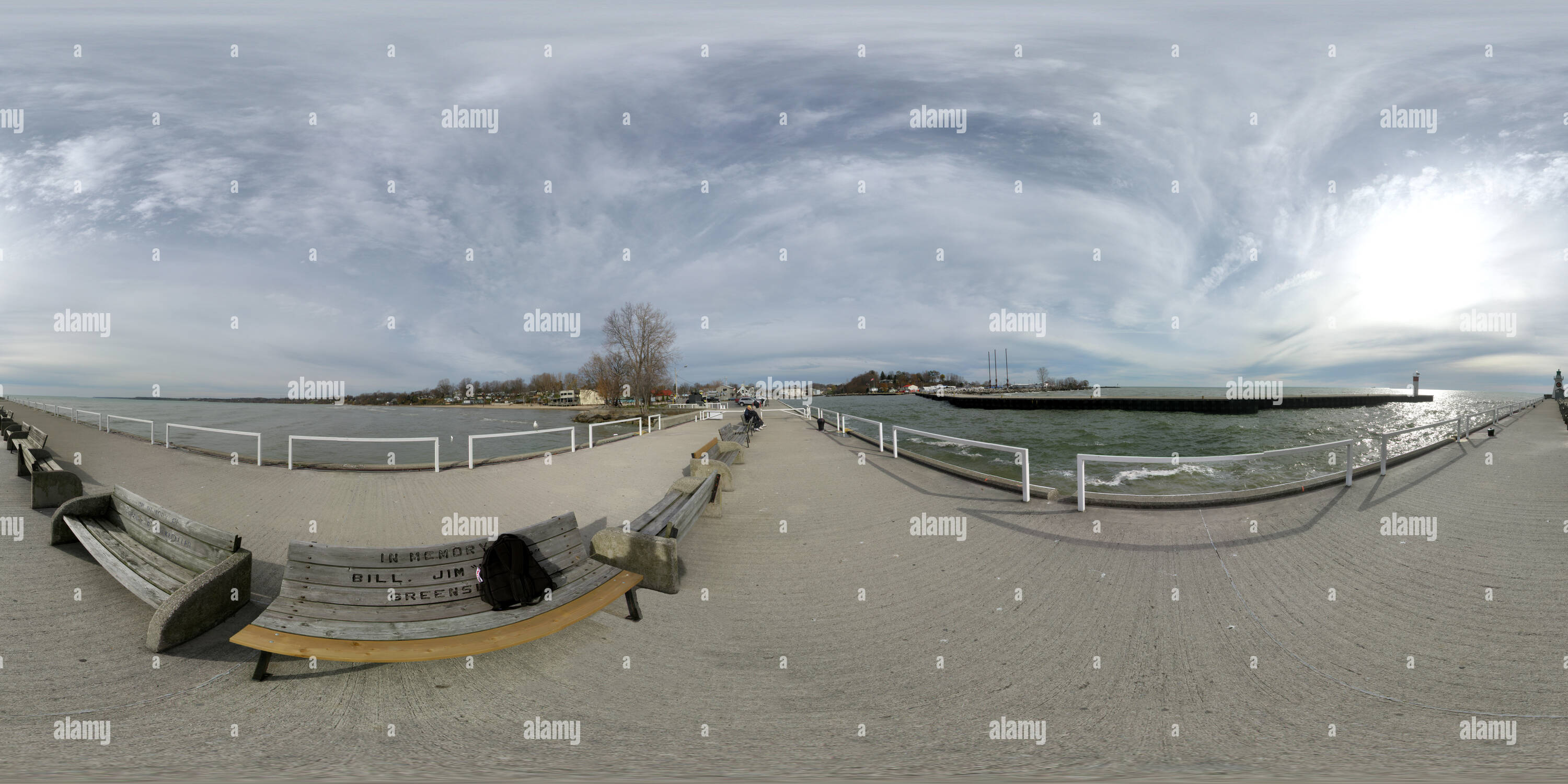 360 degree panoramic view of Port Dover, Ontario, Canada.