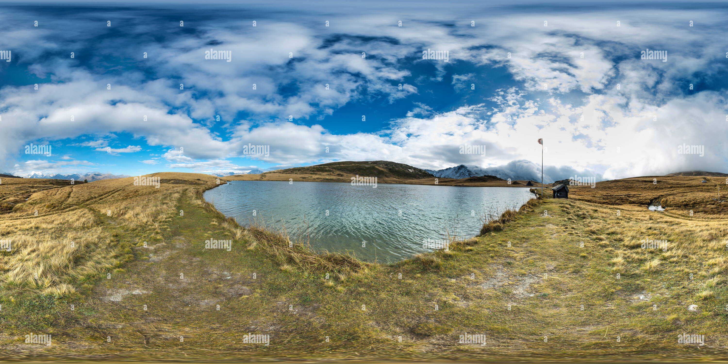 360 degree panoramic view of Suone Heido 1 Gibidum Pass Switzerland