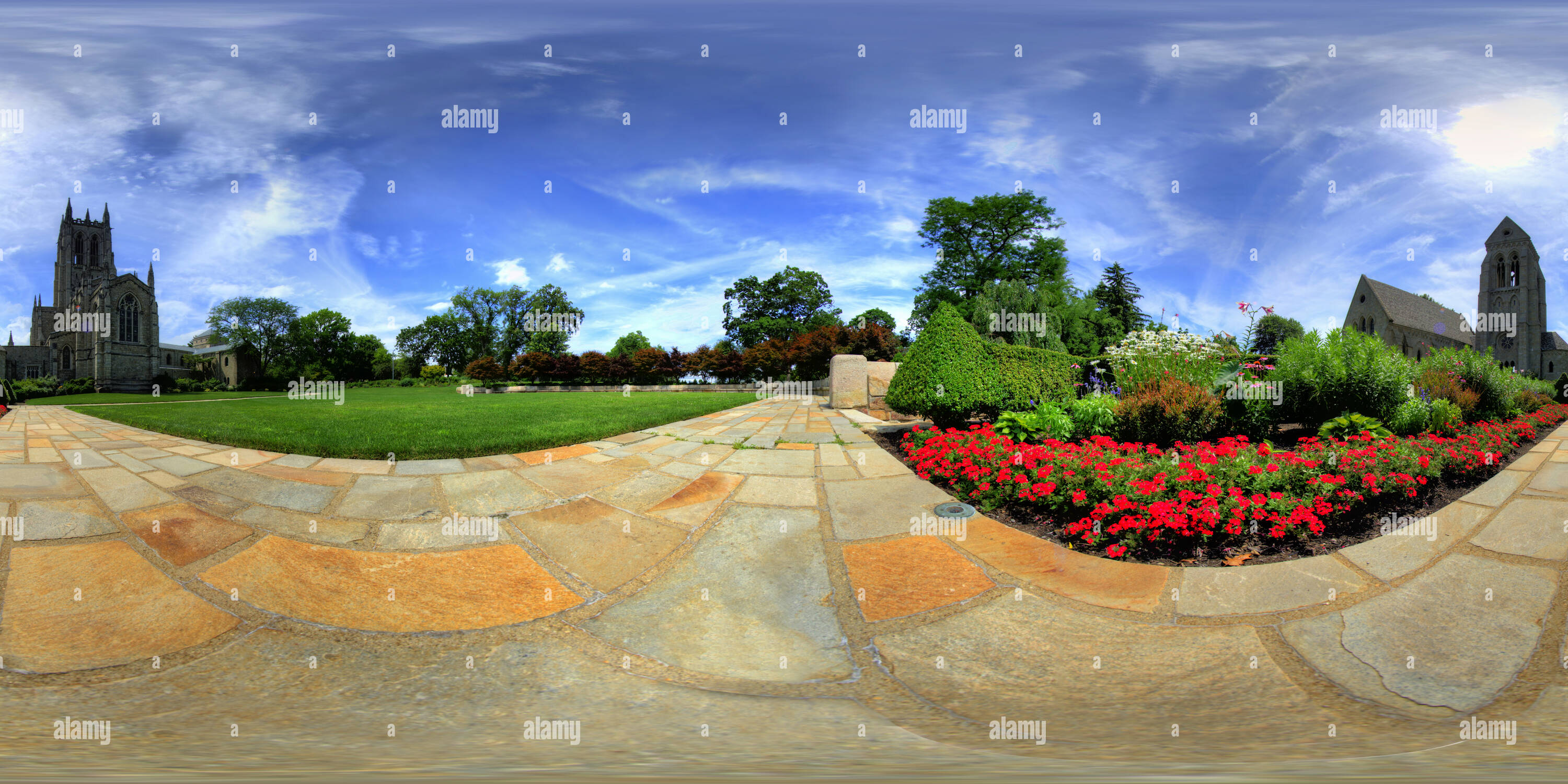 360 degree panoramic view of Bryn A Garden