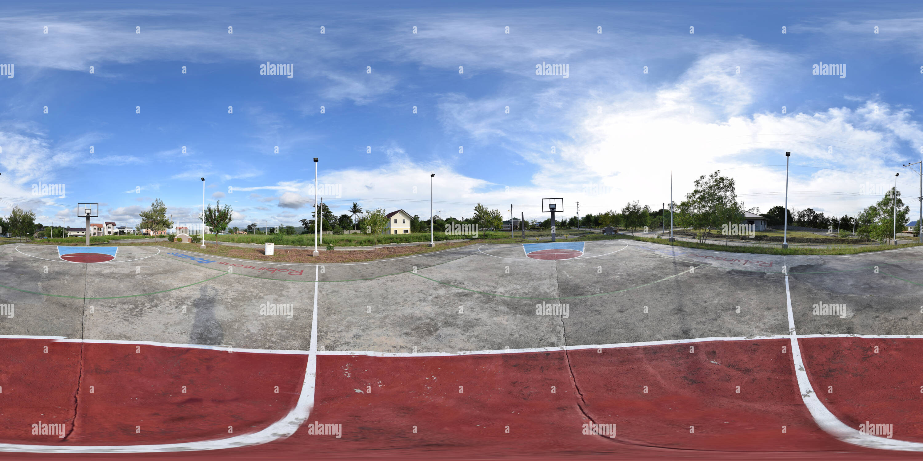 360° view of Basketball Court Fresno Parkview Alamy