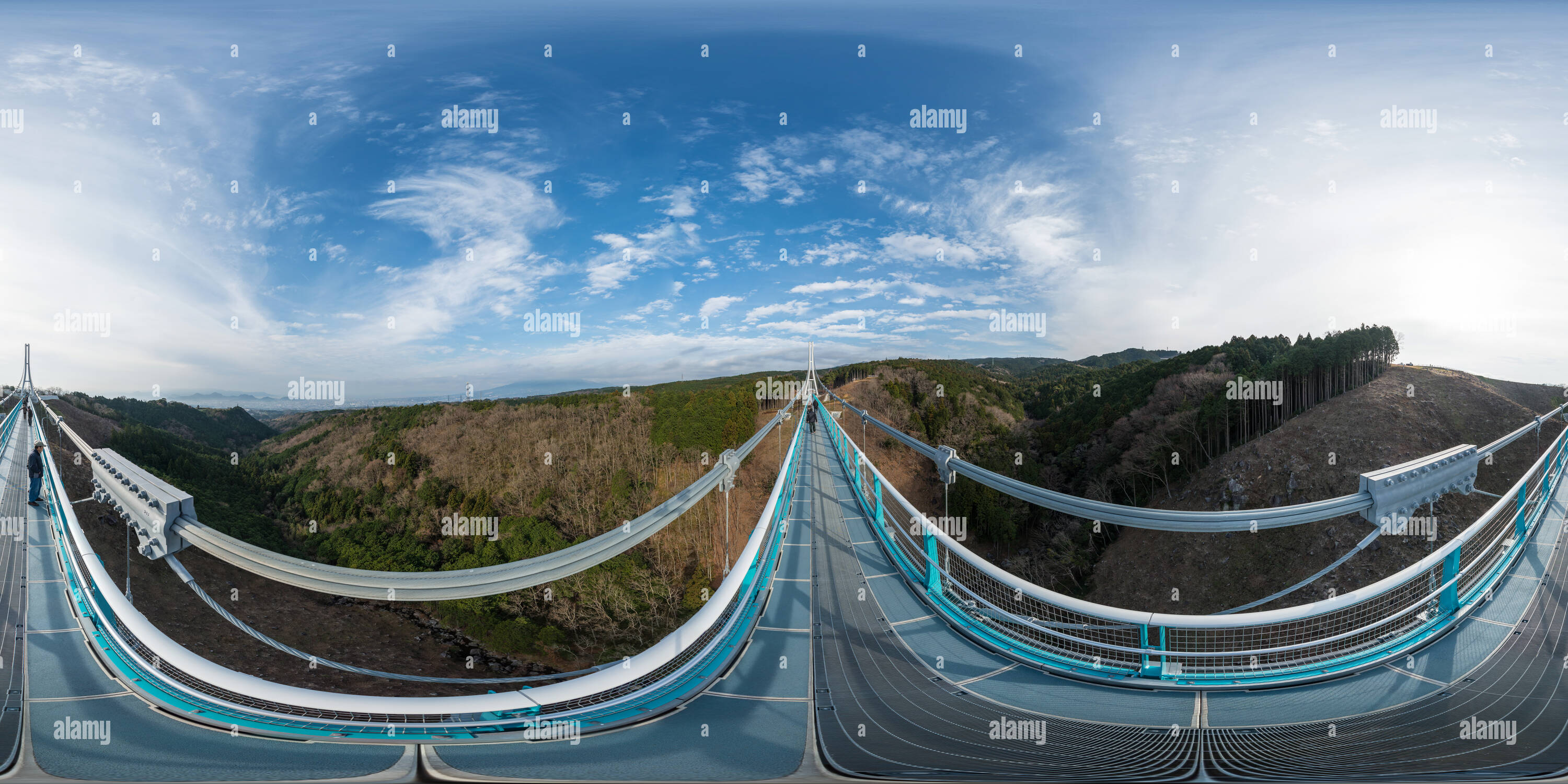 360 degree panoramic view of Mishima SKYWALK