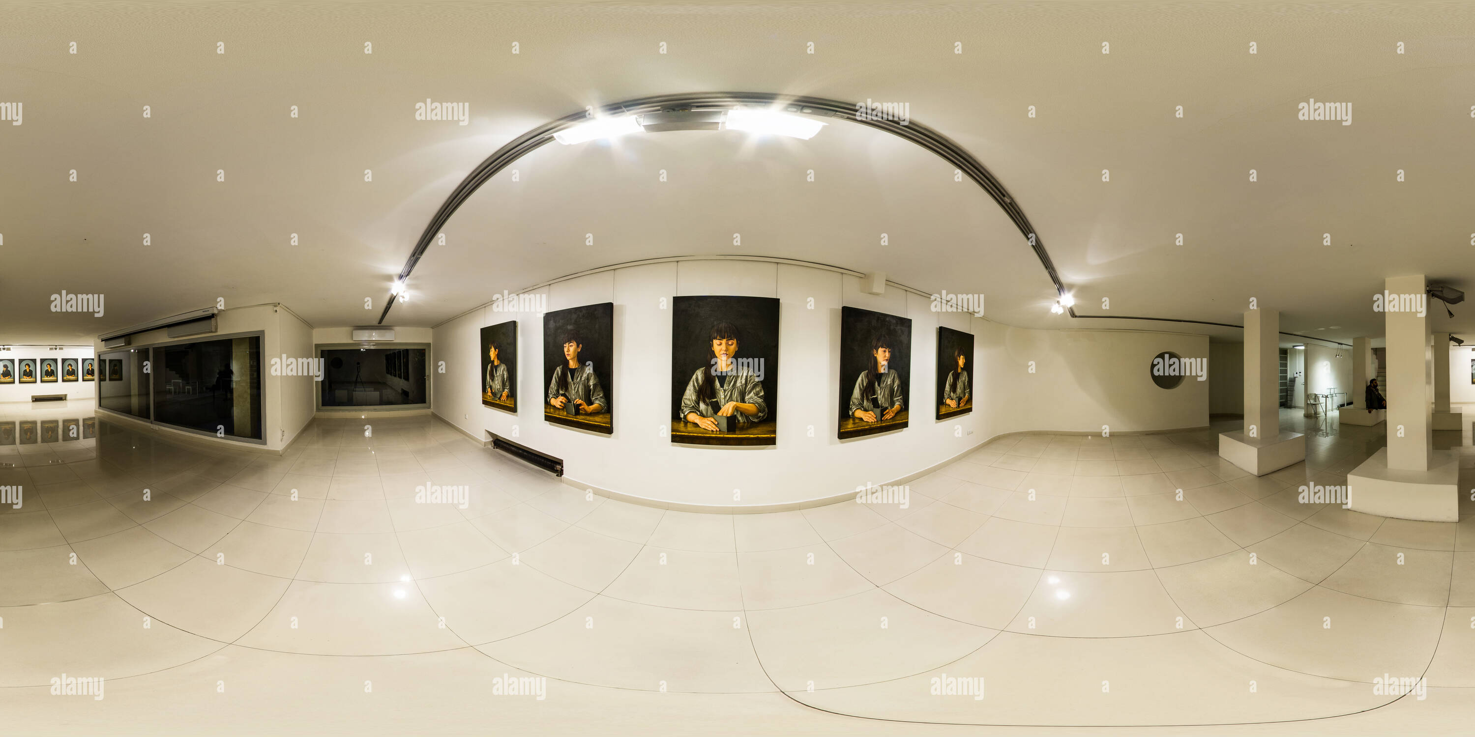 360 degree panoramic view of Aaran Art Gallery Jan 2016 Morteza Pourhosseini Quandary 02