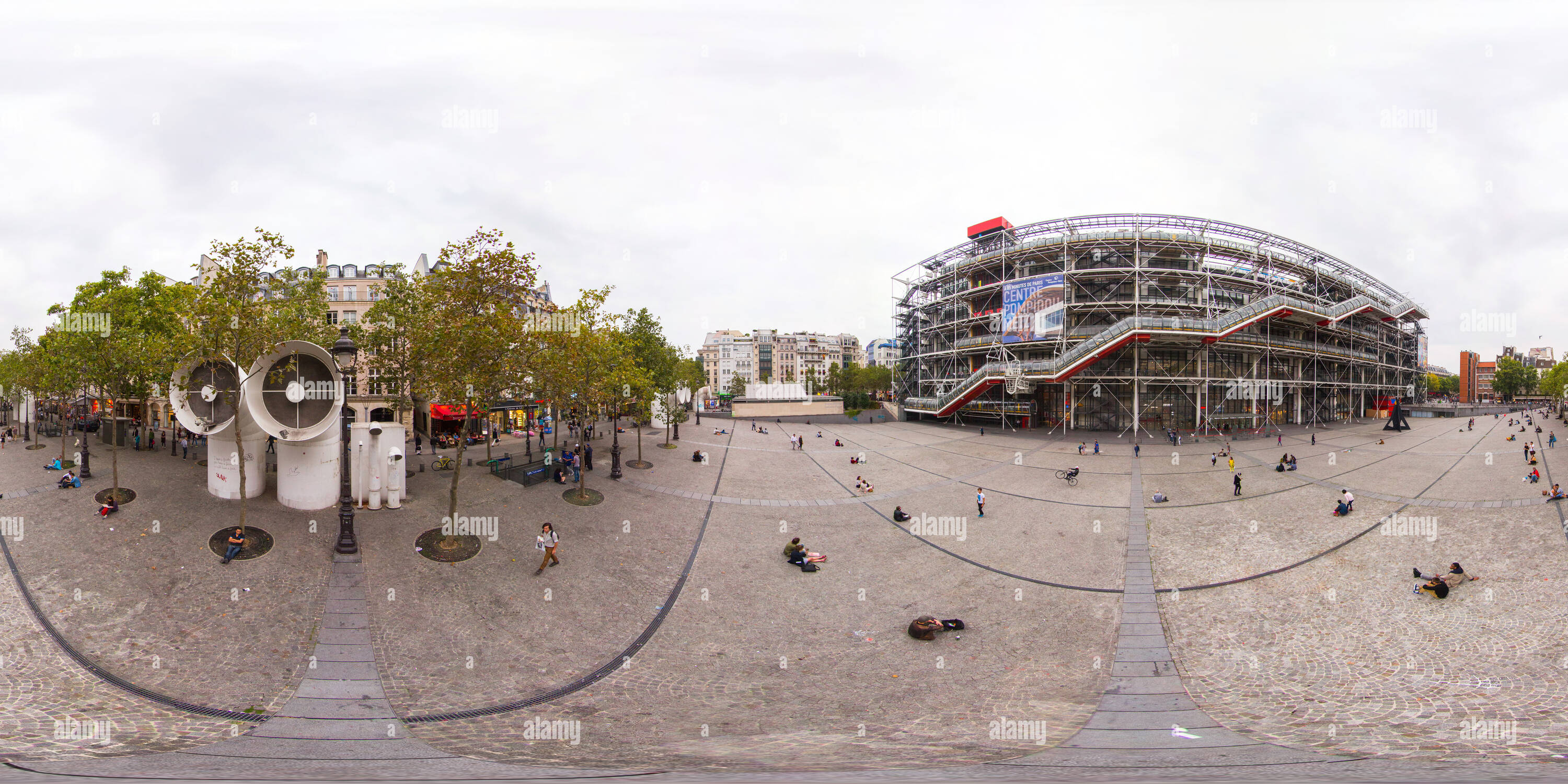360° view of Centre Pompidou Paris France Alamy