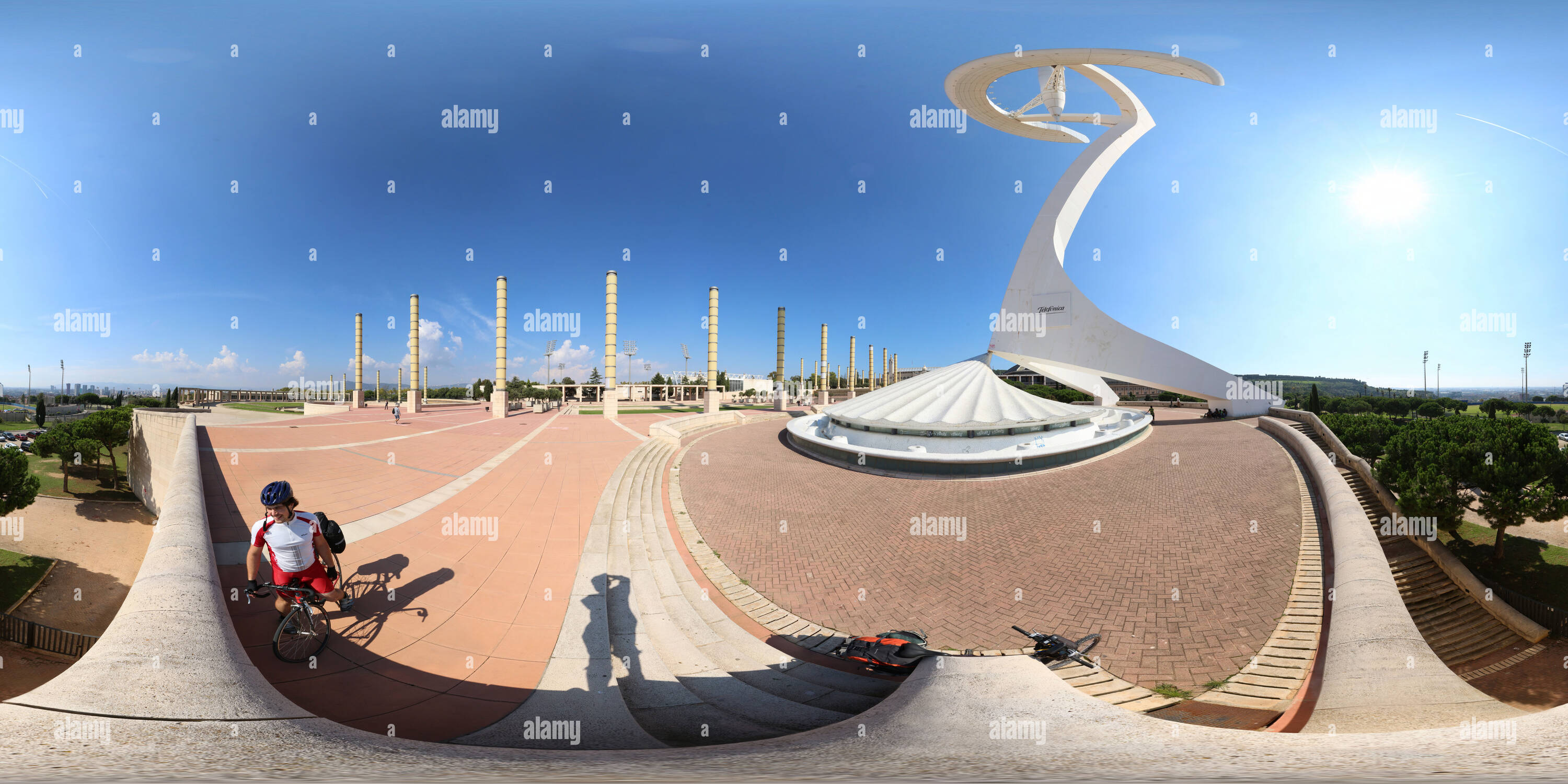360° view of 13 Spain - Barcelona - Montjuic - Alamy