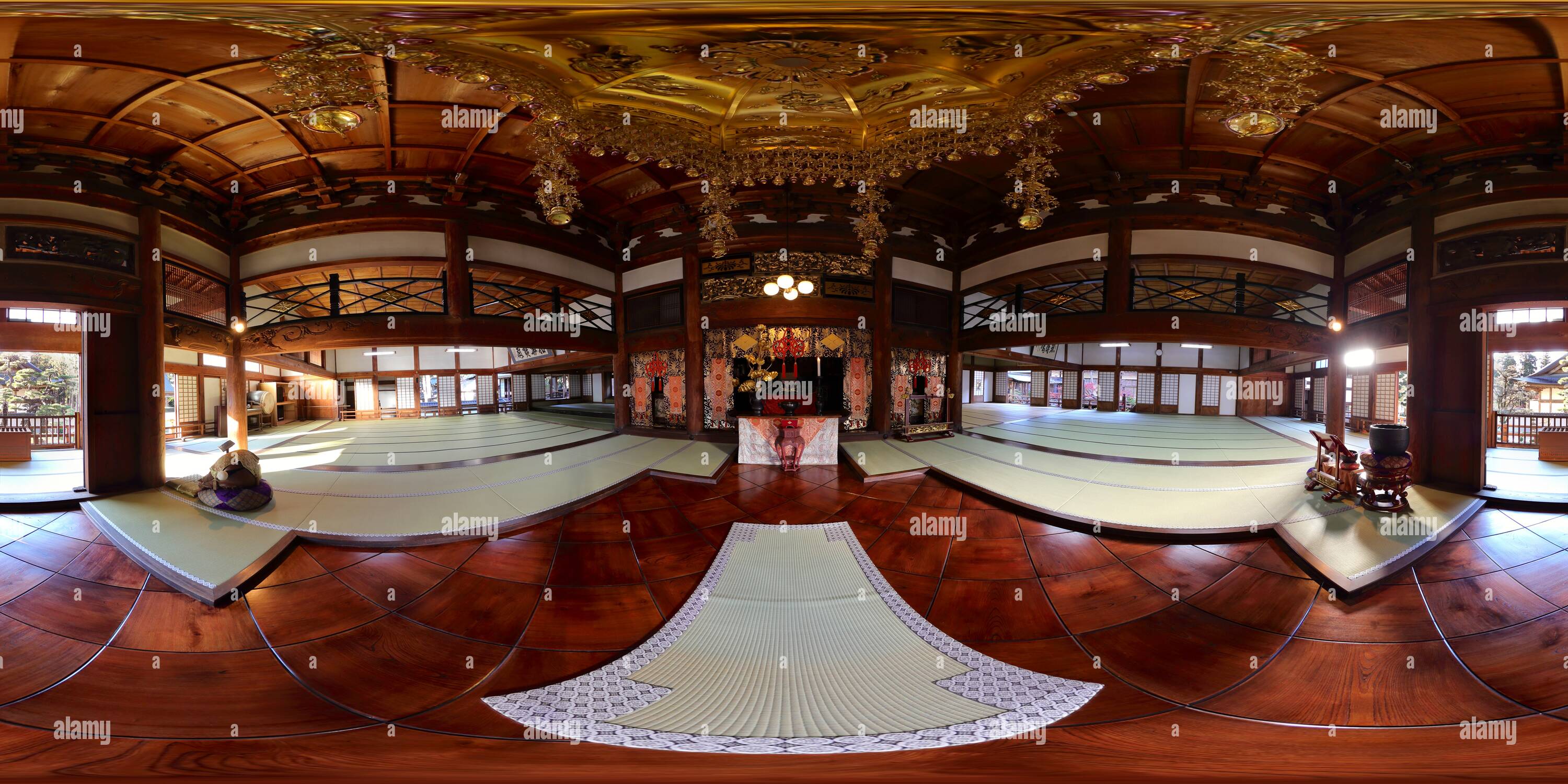 360° view of Kentokusan ERINJI Temple Main hall Alamy