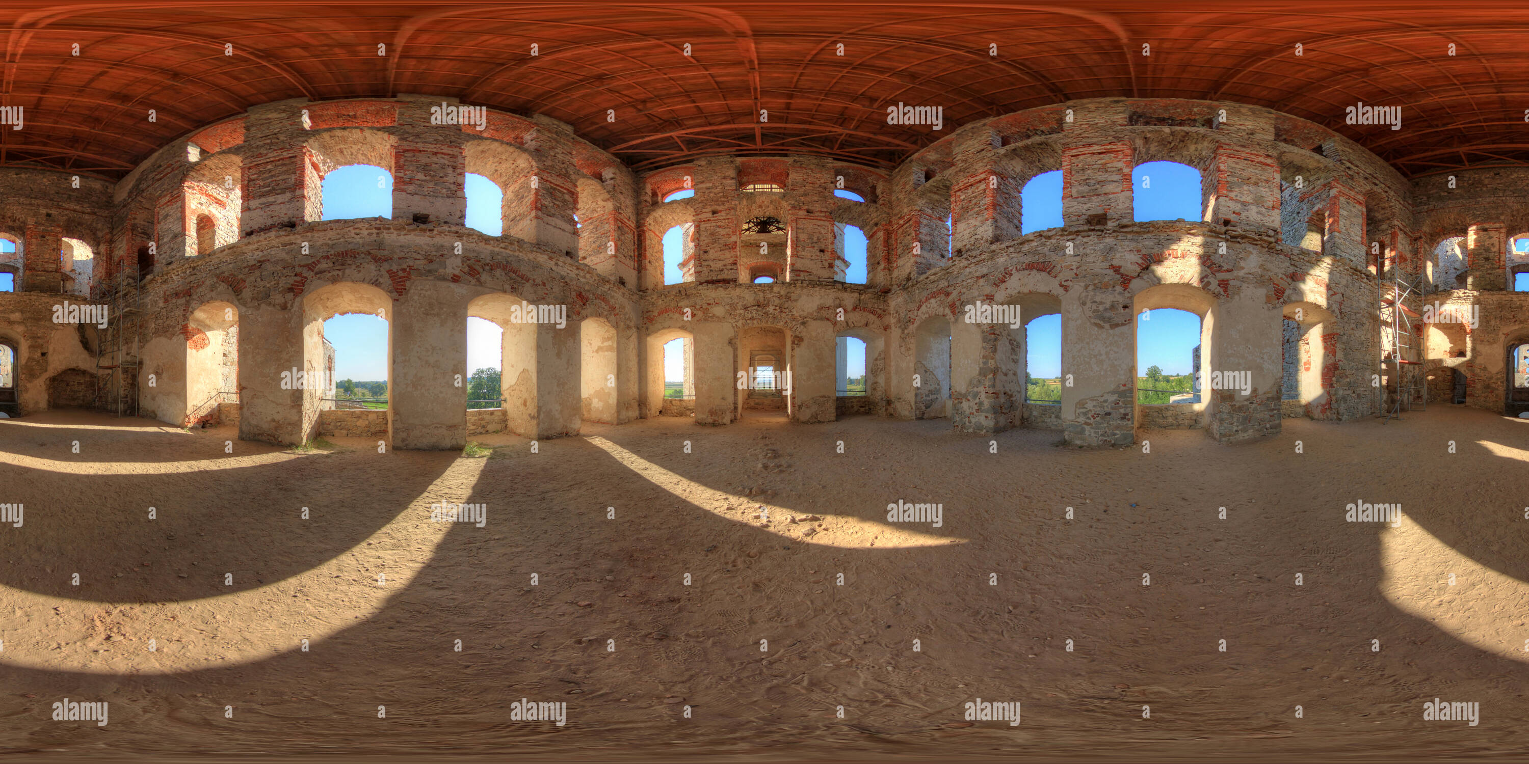 360 degree panoramic view of Ruins Of Krzyztopor, Ossolinski's Palace (064)