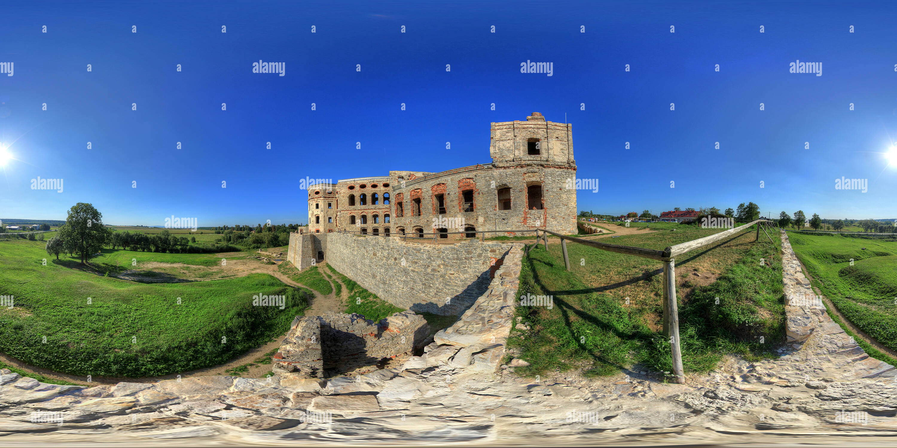 360 degree panoramic view of Ruins Of Krzyztopor, Ossolinski's Palace (062)