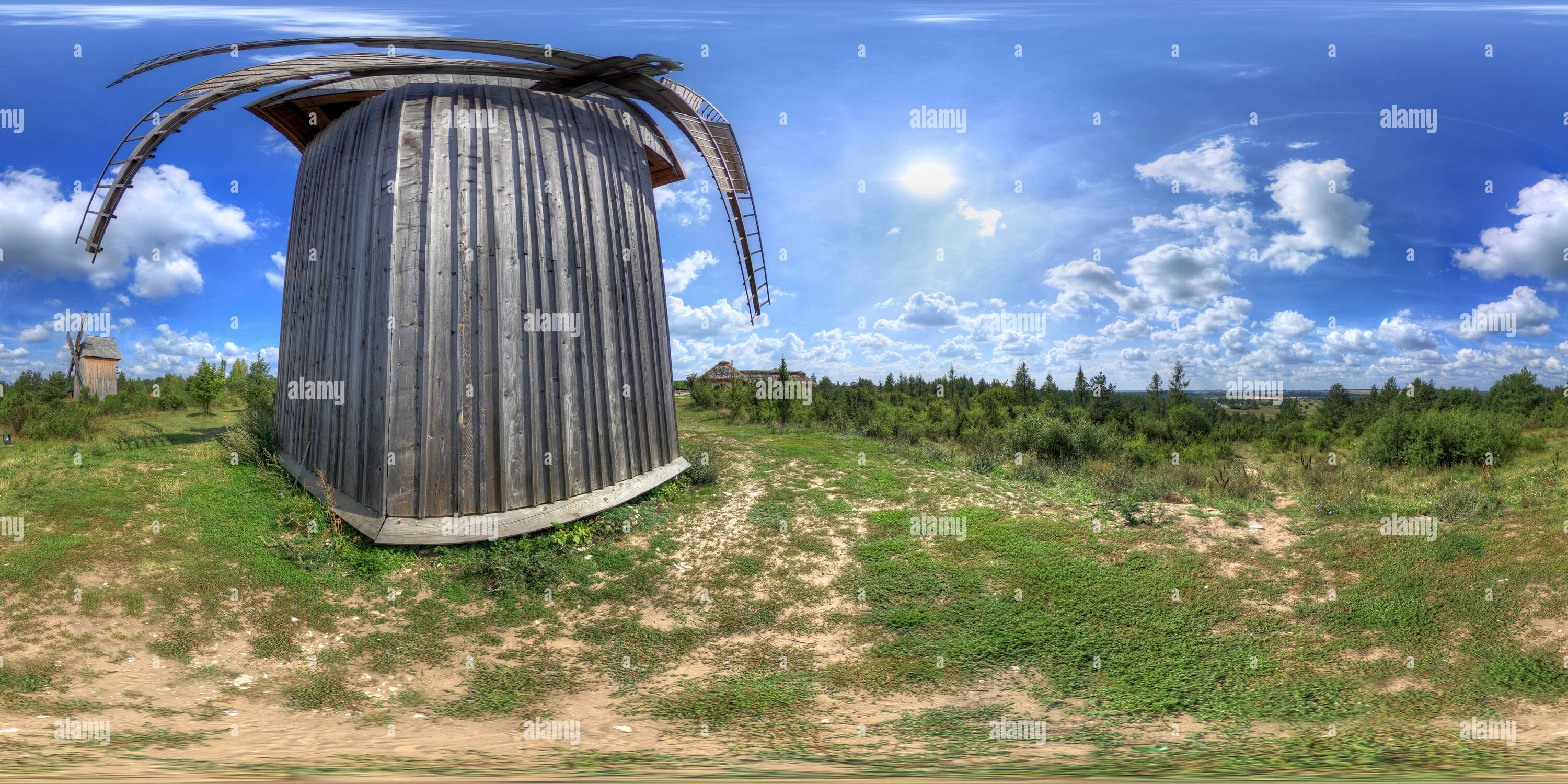 360 degree panoramic view of The Museum of the Kielce Region Countryside and the Ethnographic Park in Tokarnia (079)