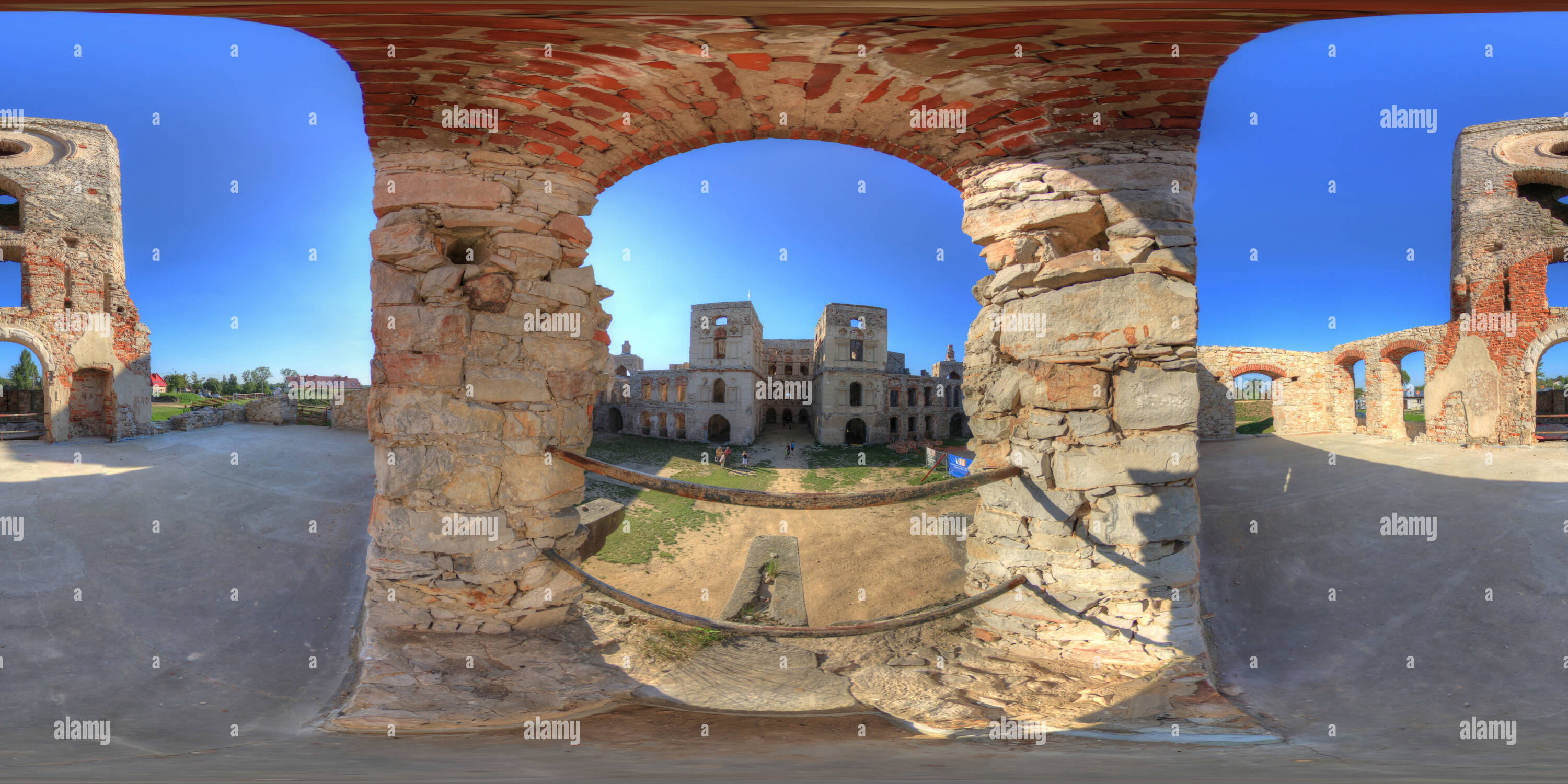 360 degree panoramic view of Ruins Of Krzyztopor, Ossolinski's Palace (126)