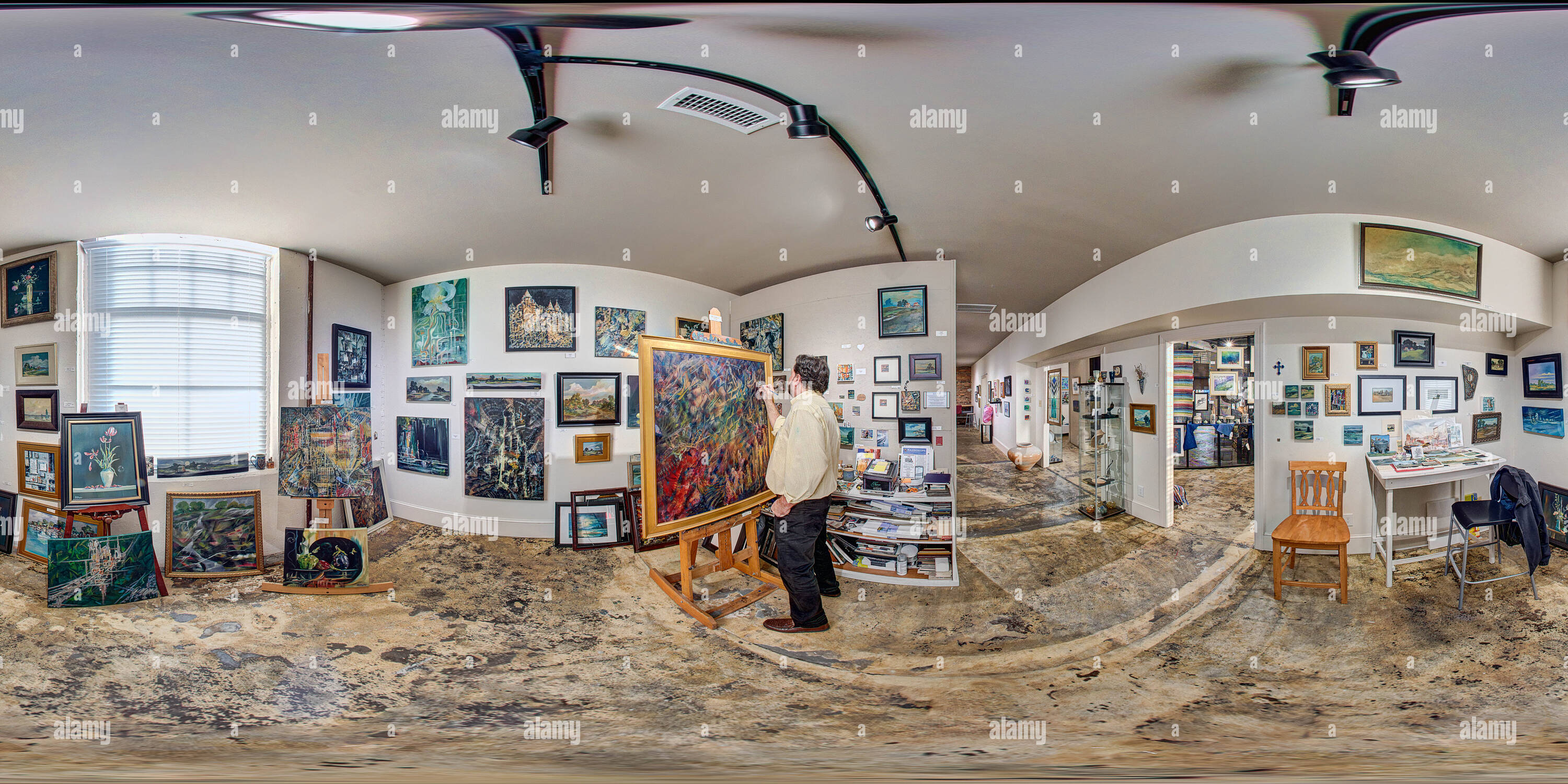360° view of Bruce Ziegler Artist Alamy