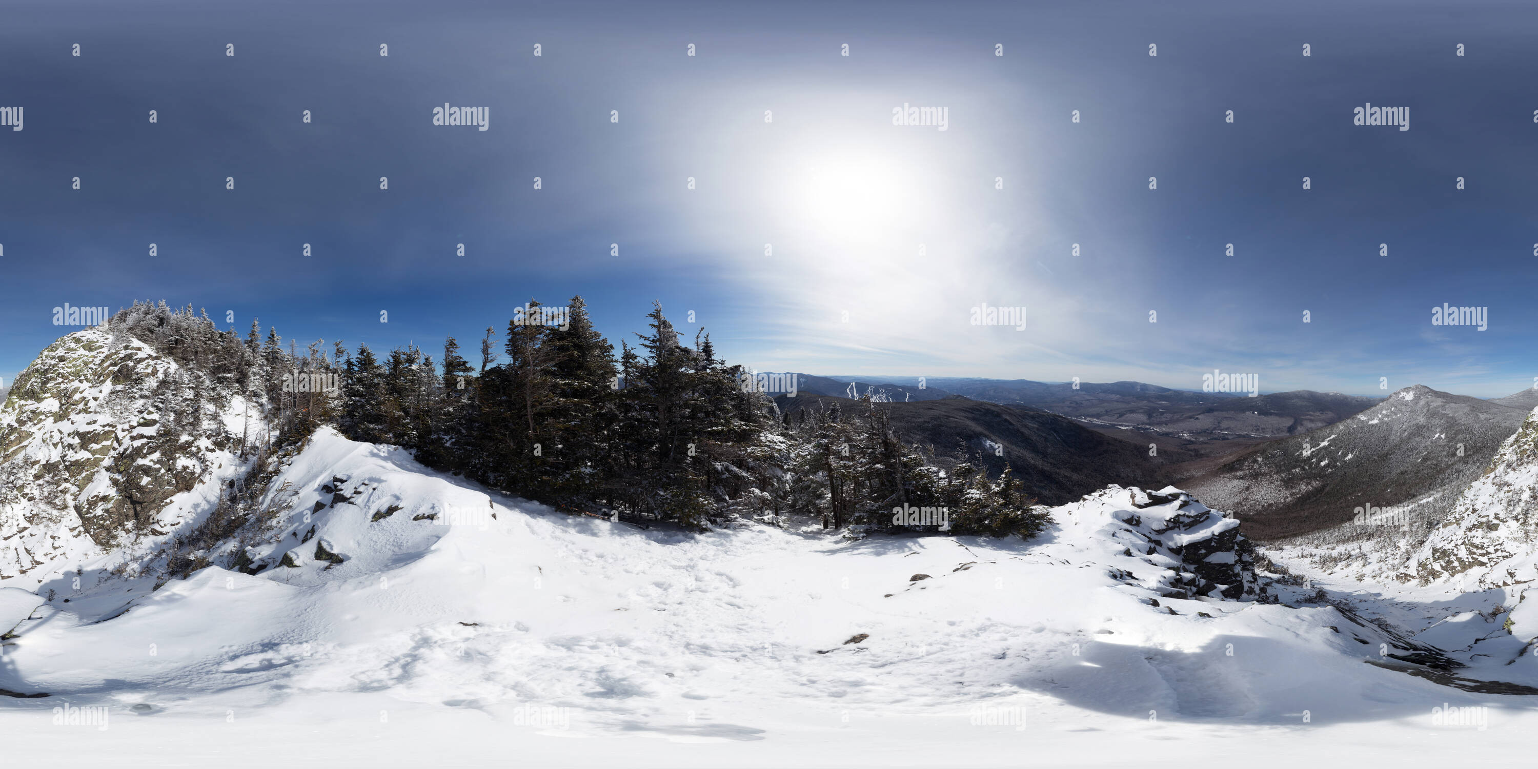 360° view of Mount Flume Slide and View - Alamy