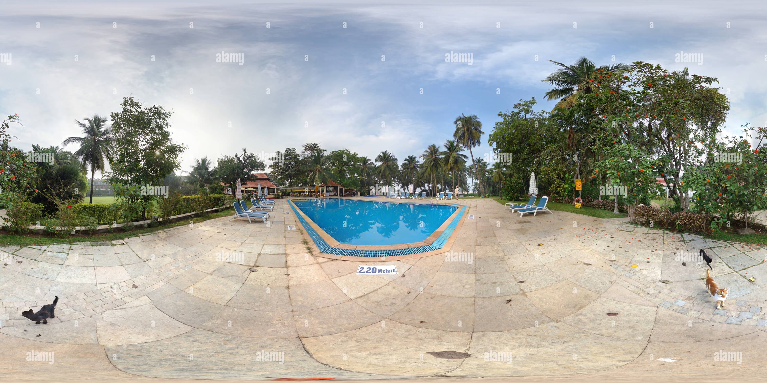 360 degree panoramic view of Majorda Beach Resort