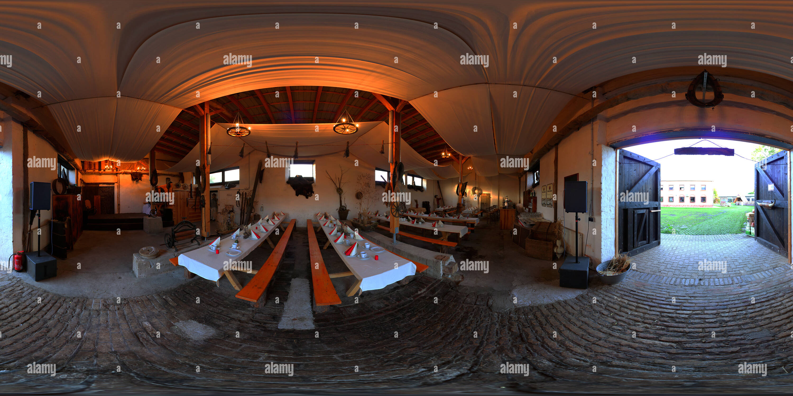 360 degree panoramic view of Scheune
