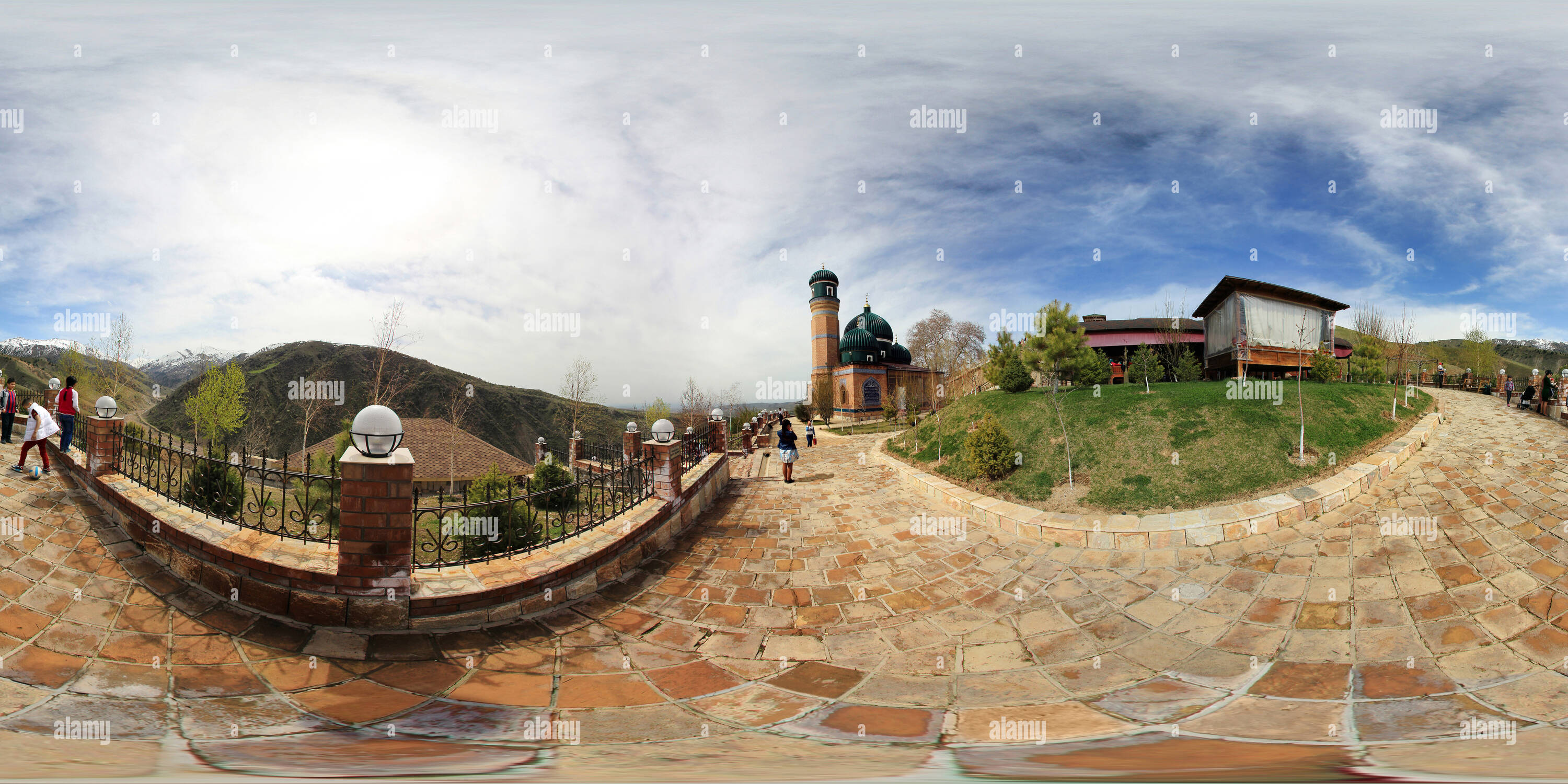360° view of Mosque on the mountain in Kumyshkan - Alamy