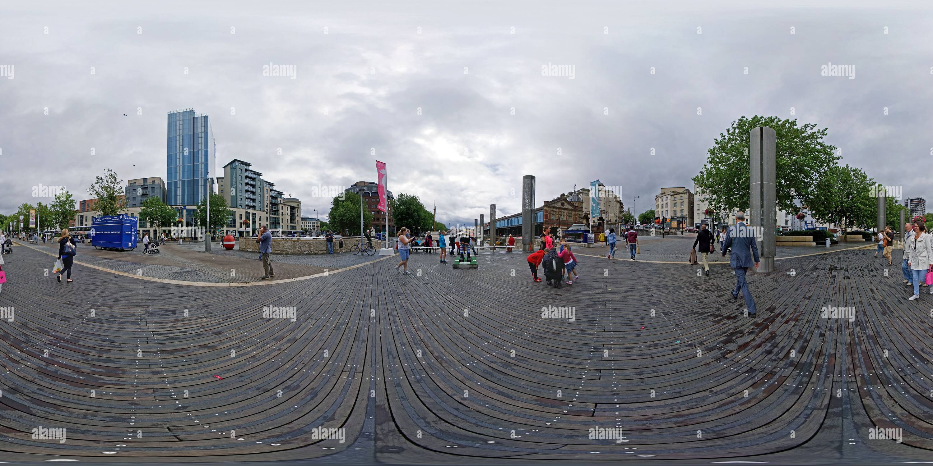360° view of Bristol, Centre Promenade Alamy