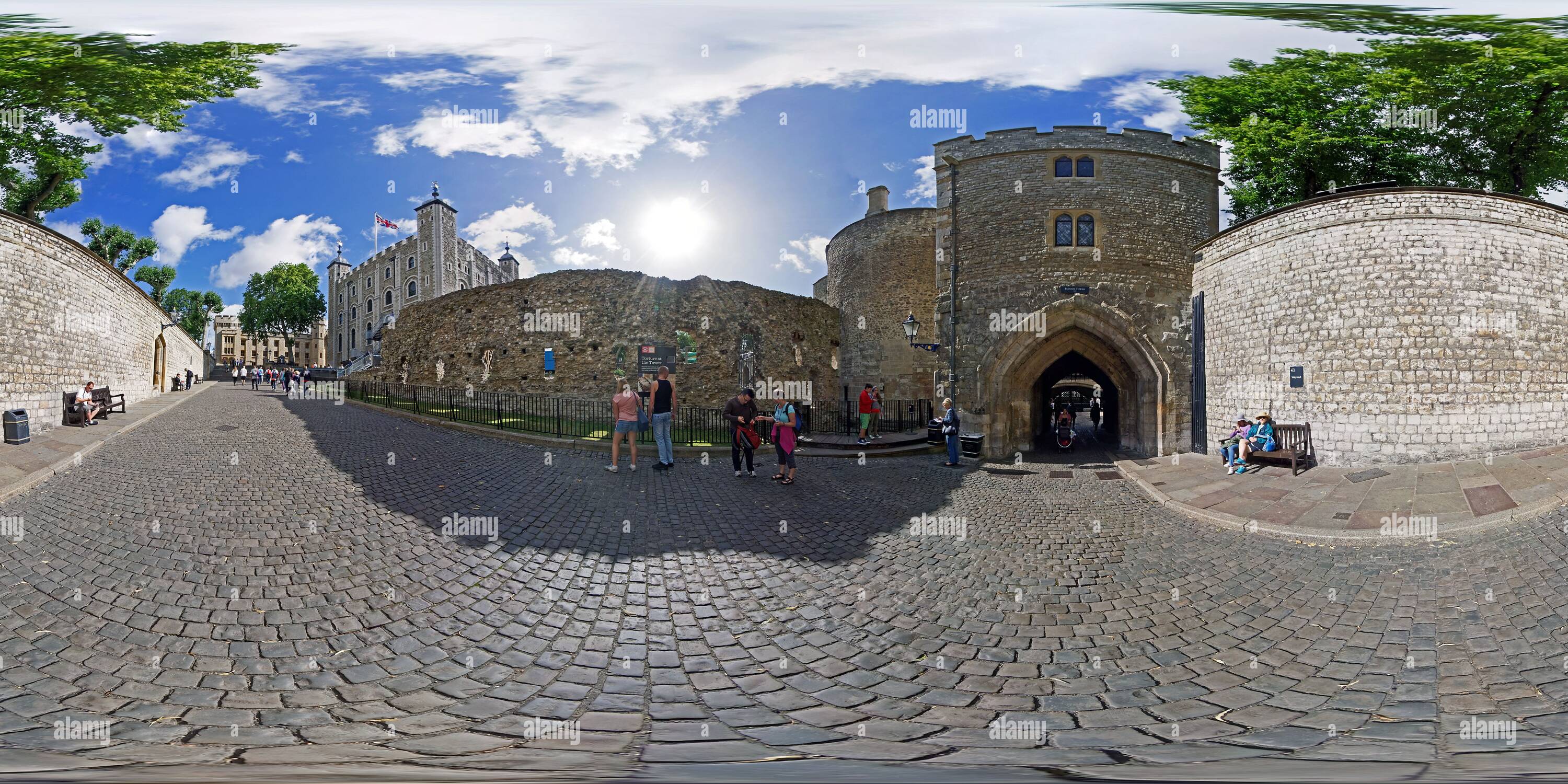 360° view of London, The Tower, Bloody Tower - Alamy