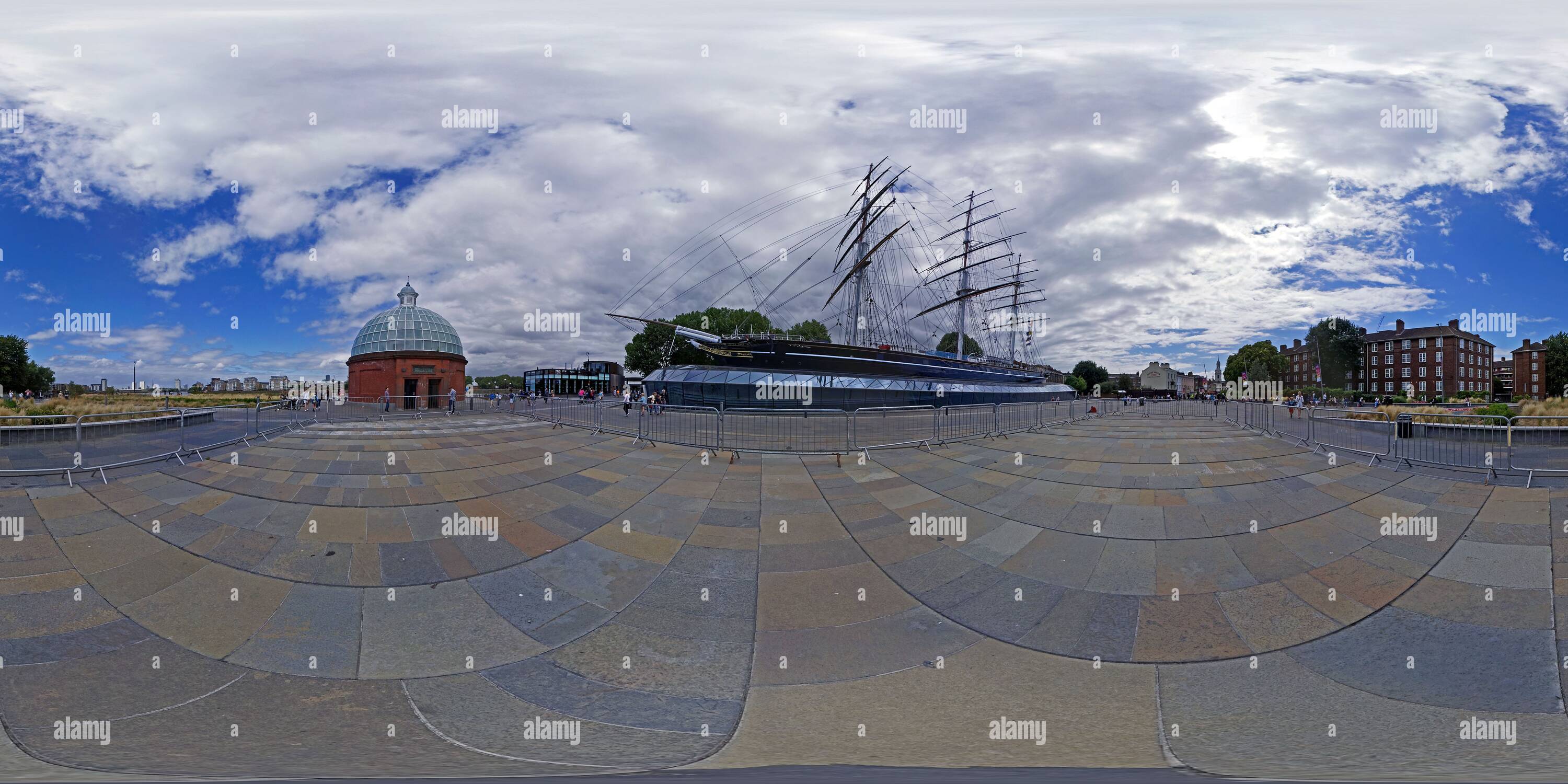 360° view of London, Greenwich, Cutty Sark Alamy