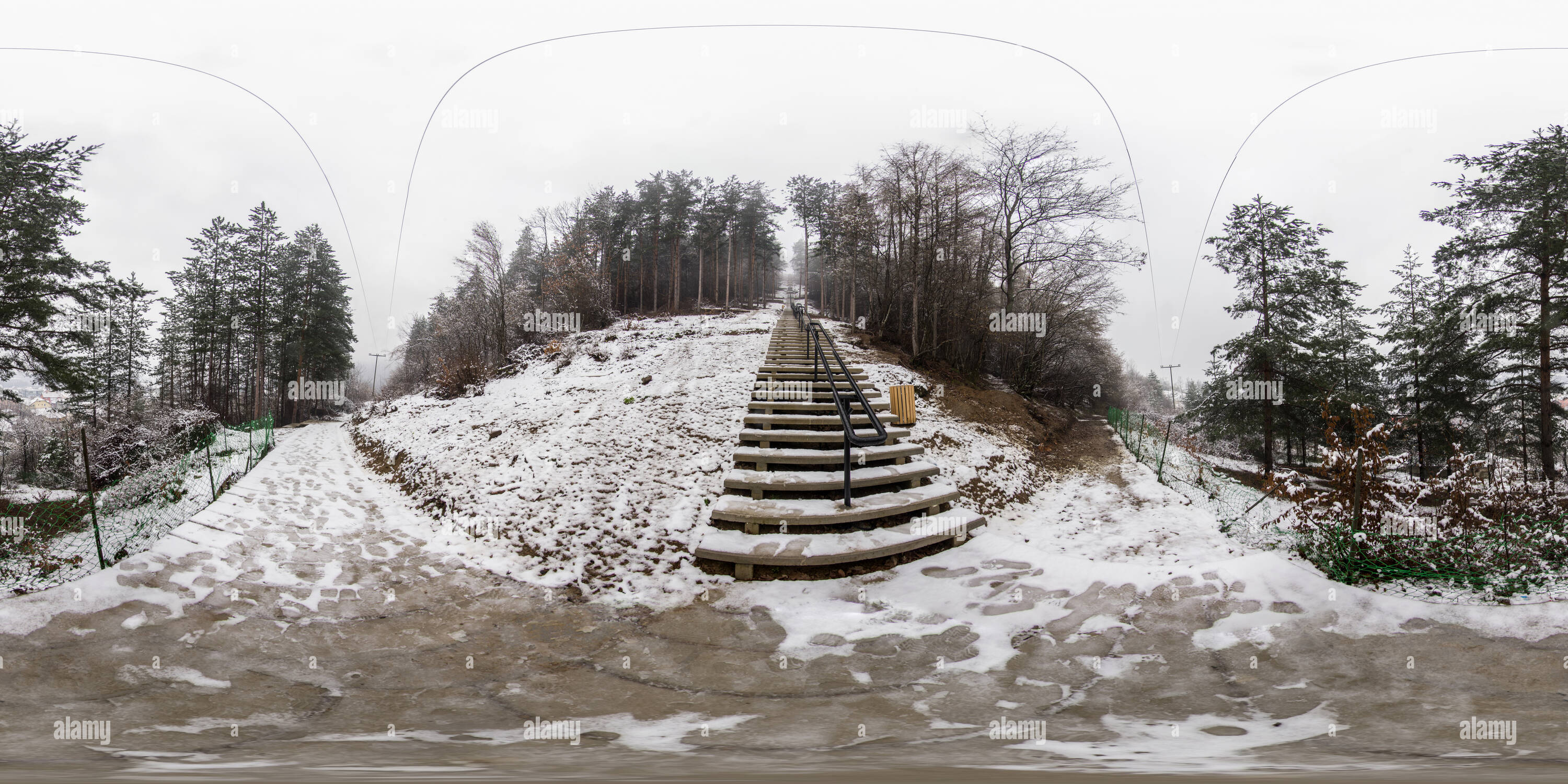 360° view of Stairs, Zubin potok Alamy