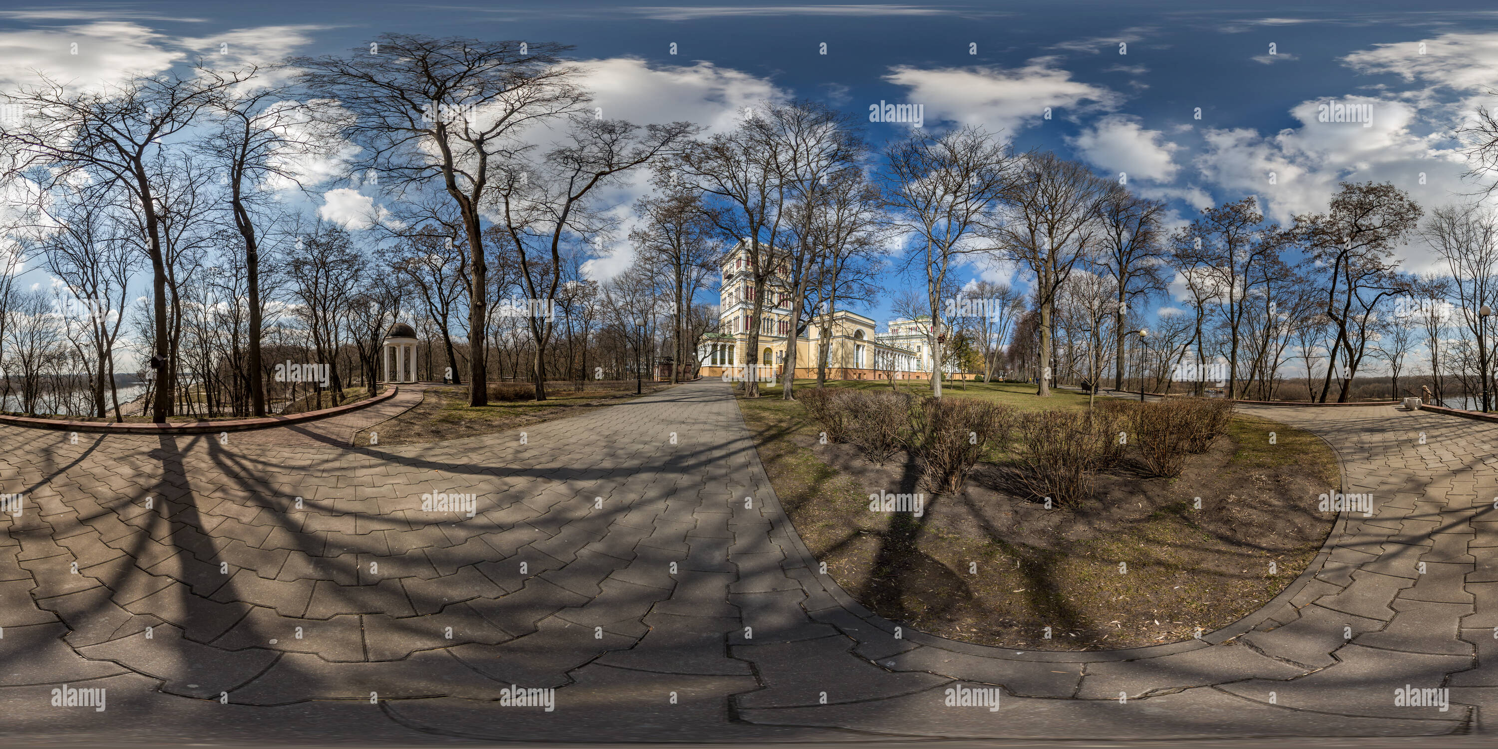 360 degree panoramic view of 01 Palace And Park Complex In Gomel