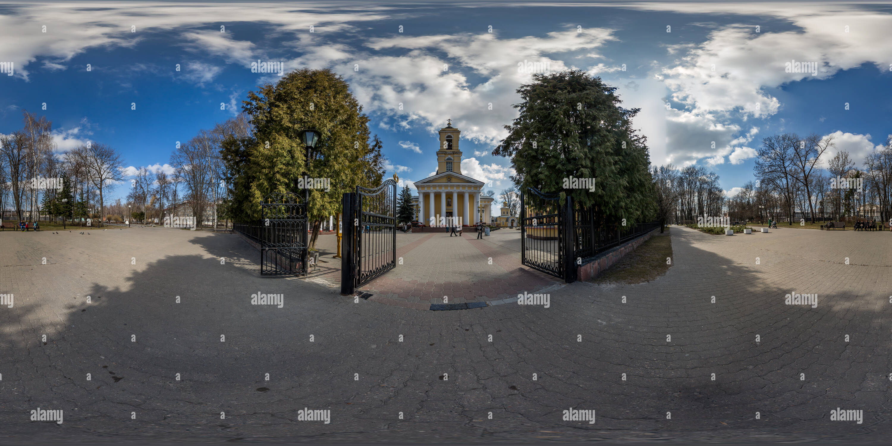 360 degree panoramic view of 03 Palace And Park Complex In Gomel