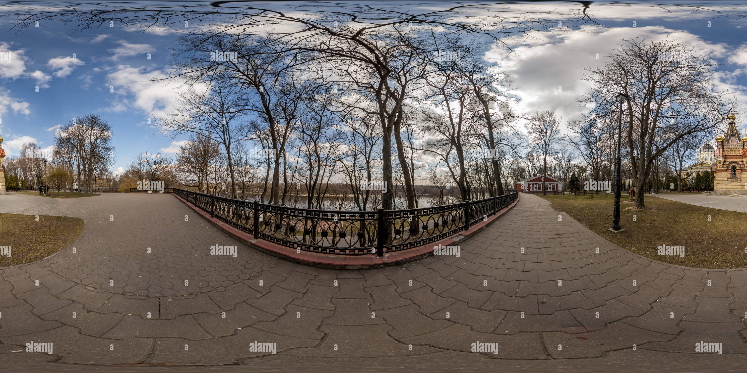 360 degree panoramic view of 07 Palace And Park Complex In Gomel