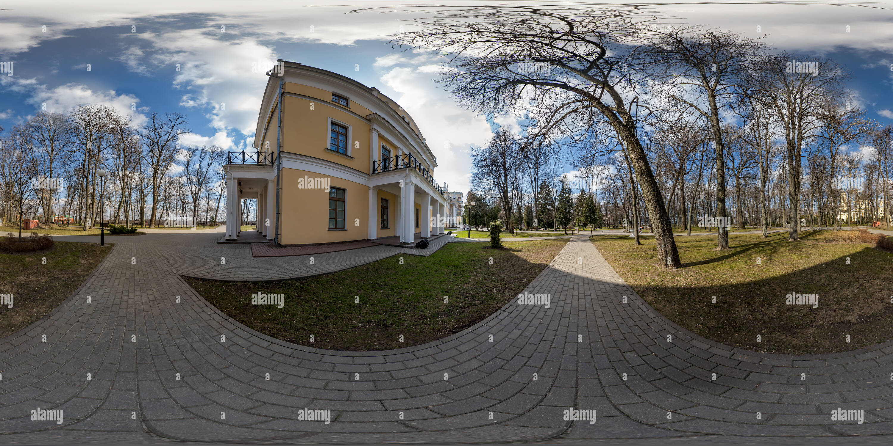 360 degree panoramic view of 10 Palace And Park Complex In Gomel