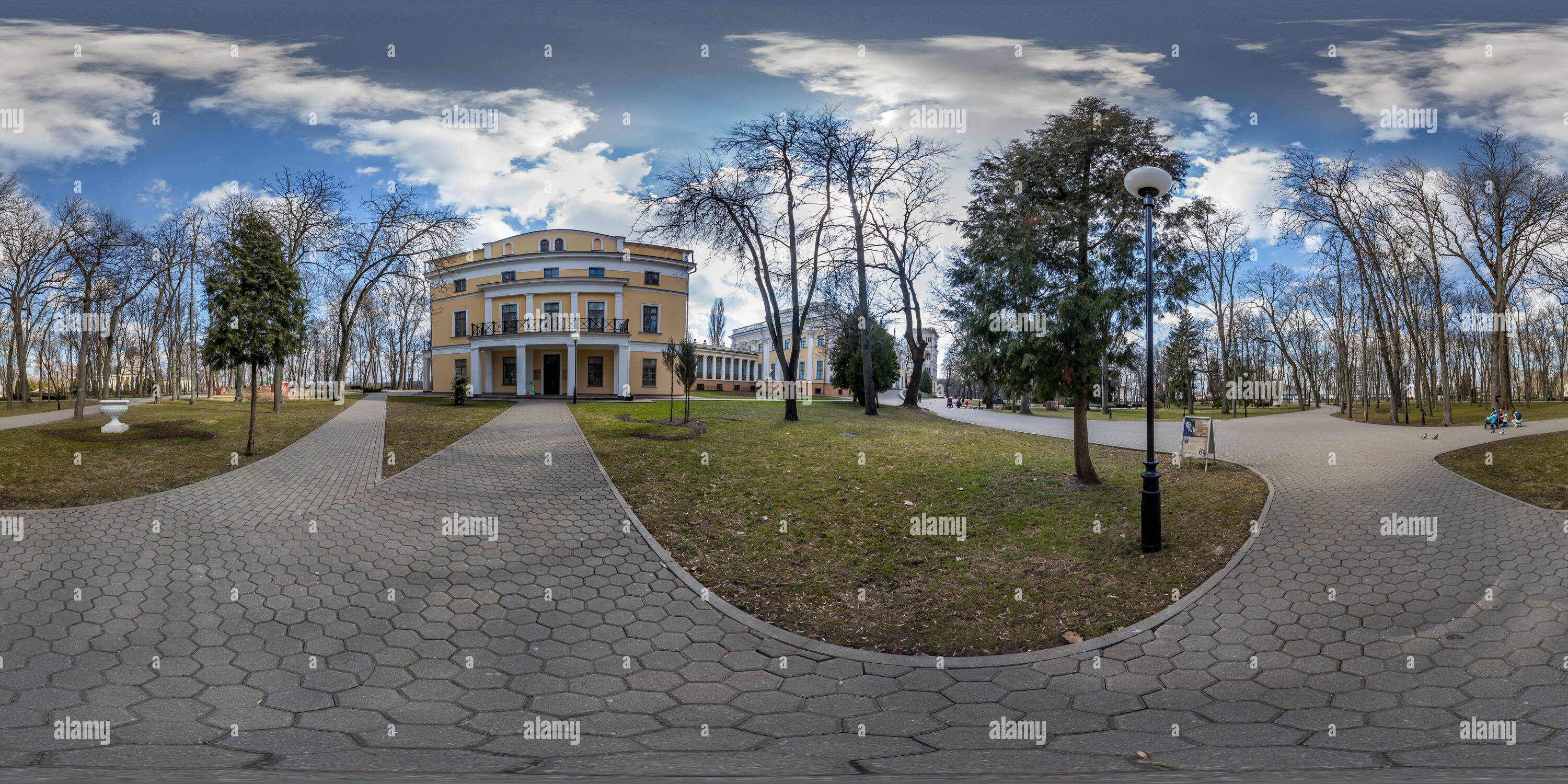 360 degree panoramic view of 11 Palace And Park Complex In Gomel