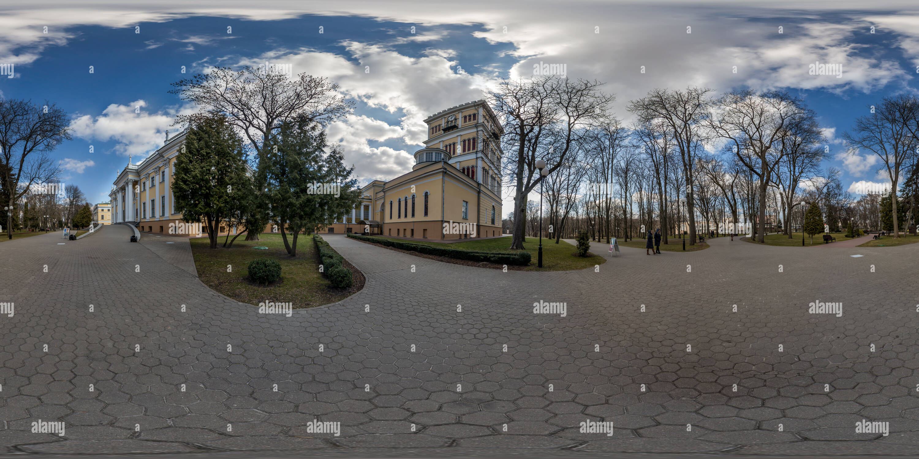 360 degree panoramic view of 13 Palace And Park Complex In Gomel