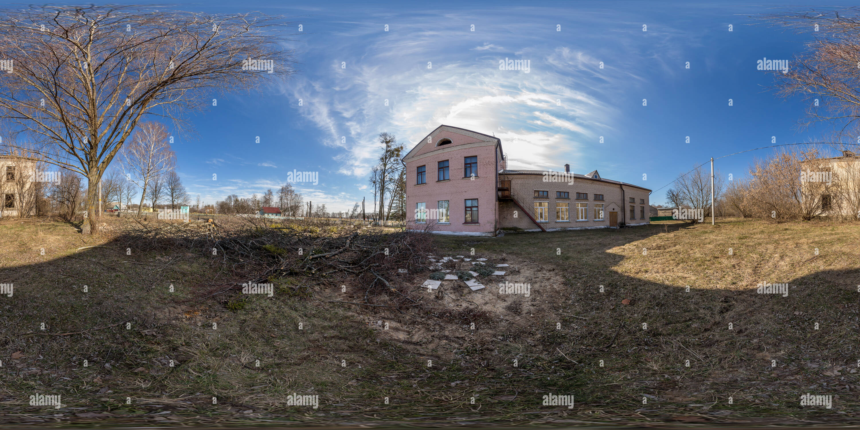 360 degree panoramic view of The Republic of Belarus, Gomel region, Loev district, village Alteration 02