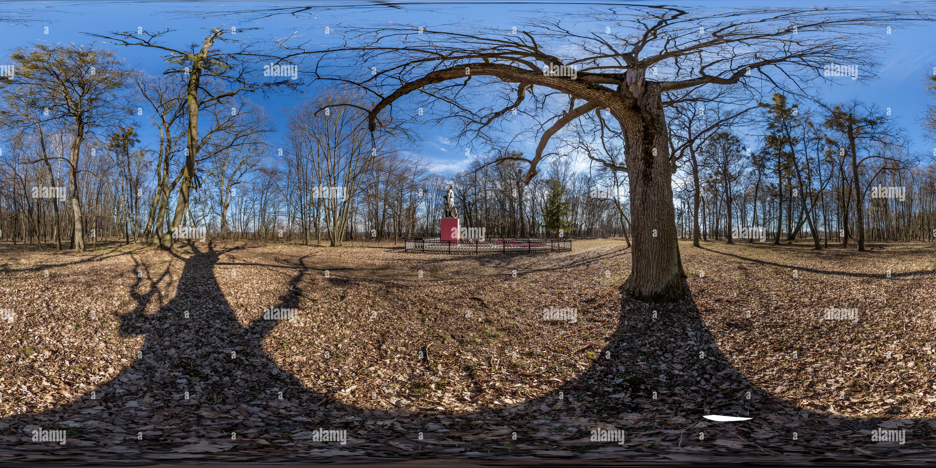 360 degree panoramic view of Peredelka Gomel Region Eternal memory to the heroes who defended the Belarusian land