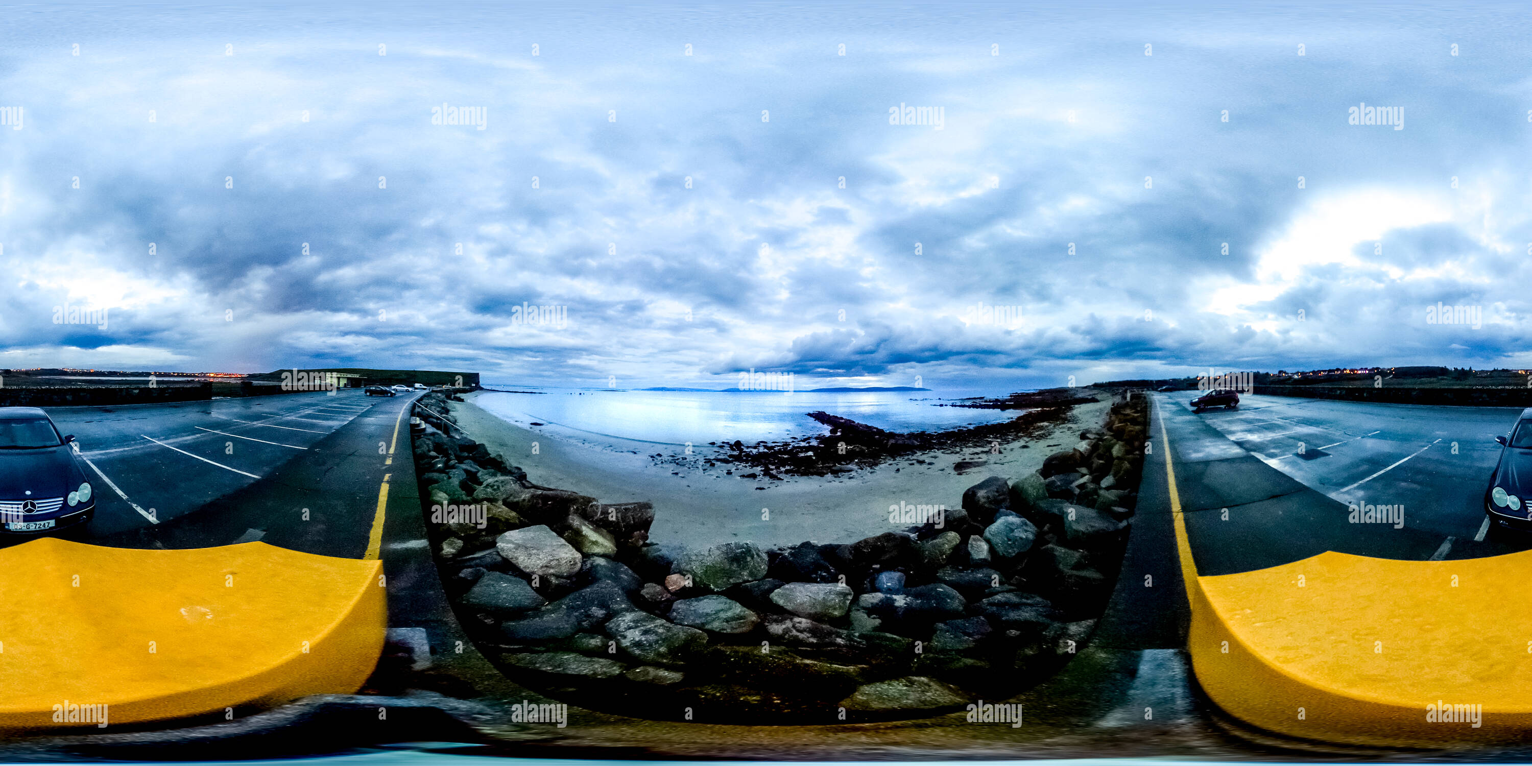 360 degree panoramic view of Silverstrand beach Bearna | Galway