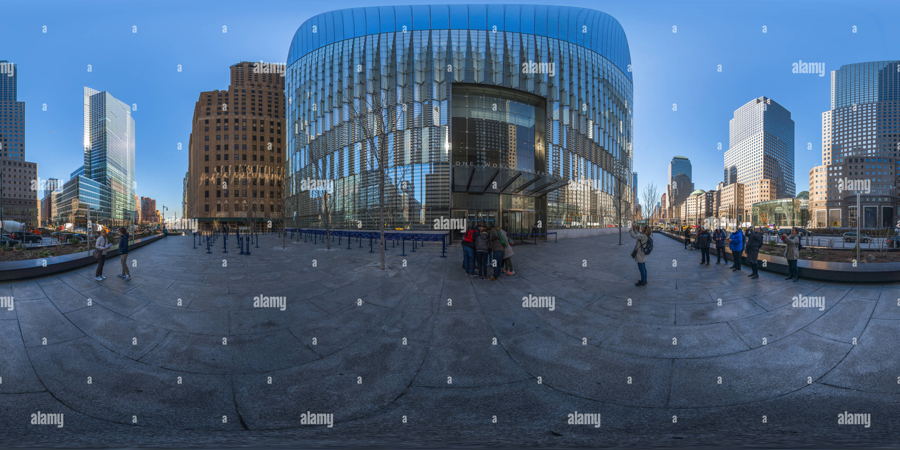 360 view of one world observatory new york alamy