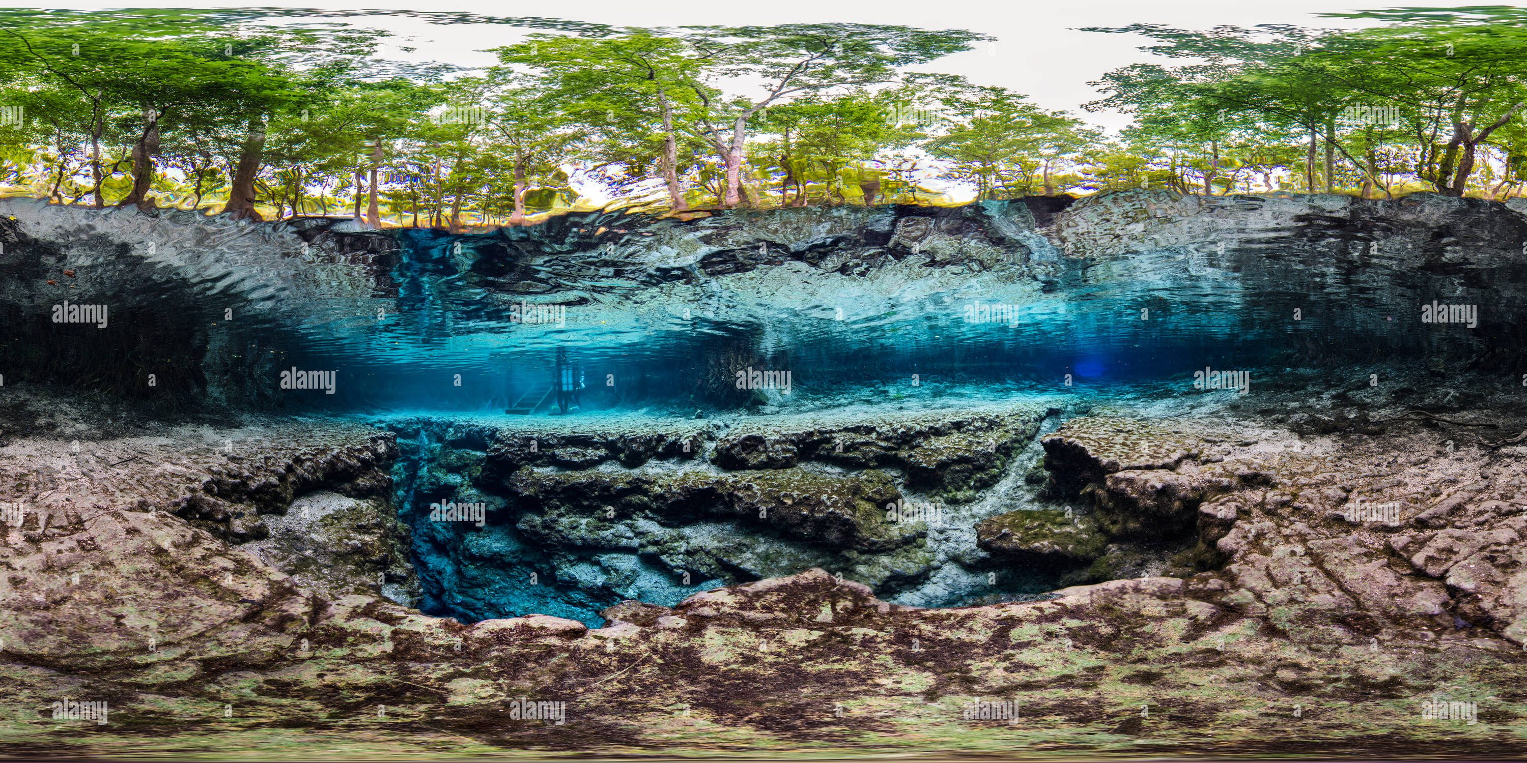 360° view of Little Devil at Ginnie Springs Alamy