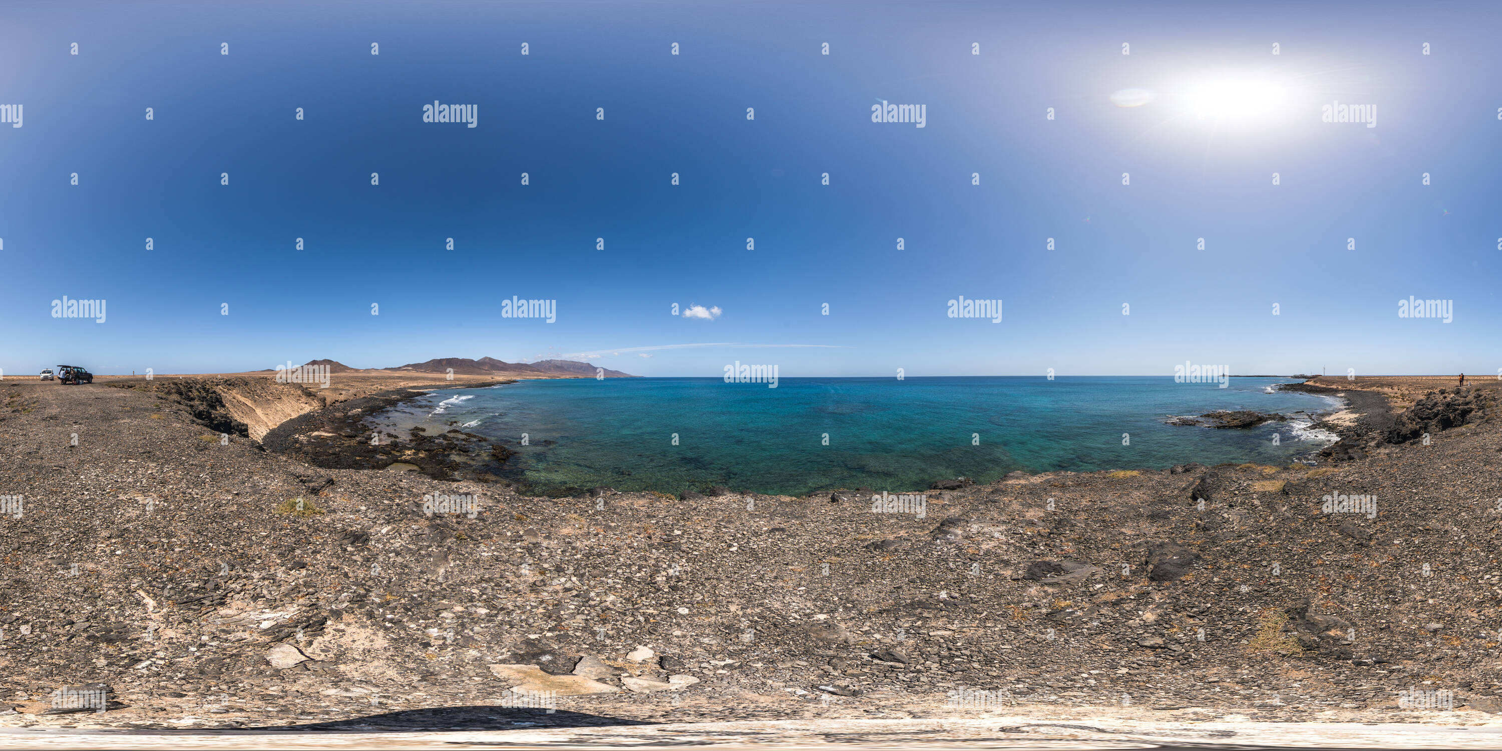 360 degree panoramic view of Jandia Beaches, Southcoast, Fuerteventura