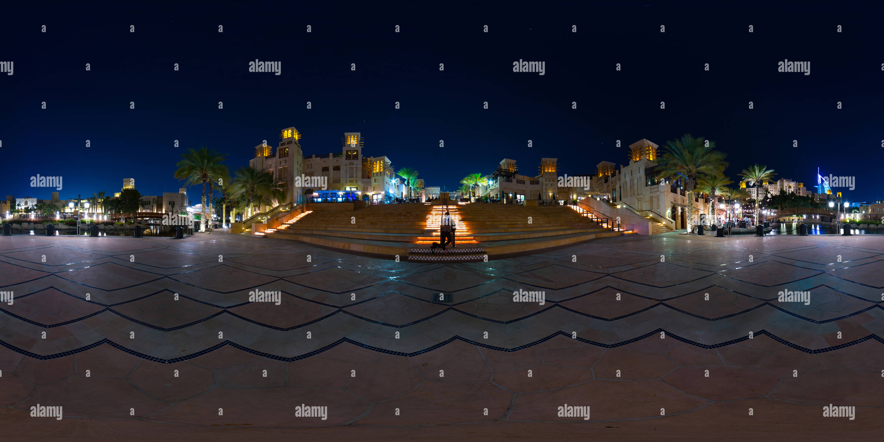 360 degree panoramic view of Souk Madinat Jumeirah