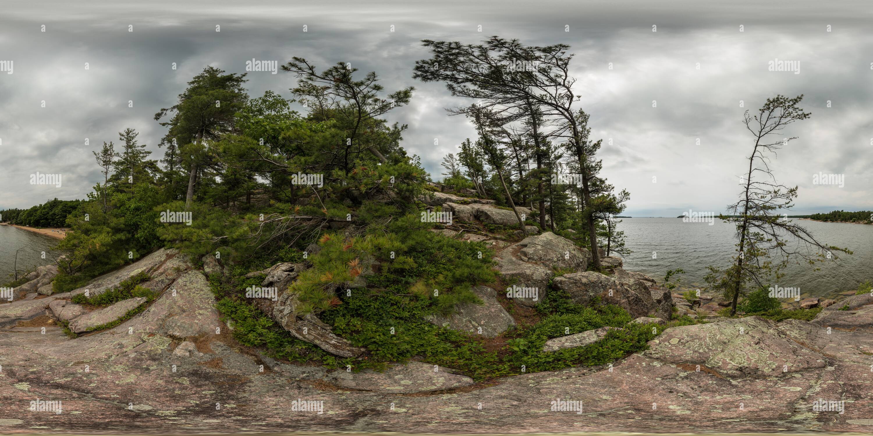360° view of Cloudy Afternoon at Harold's Point Killbear Provincial ...