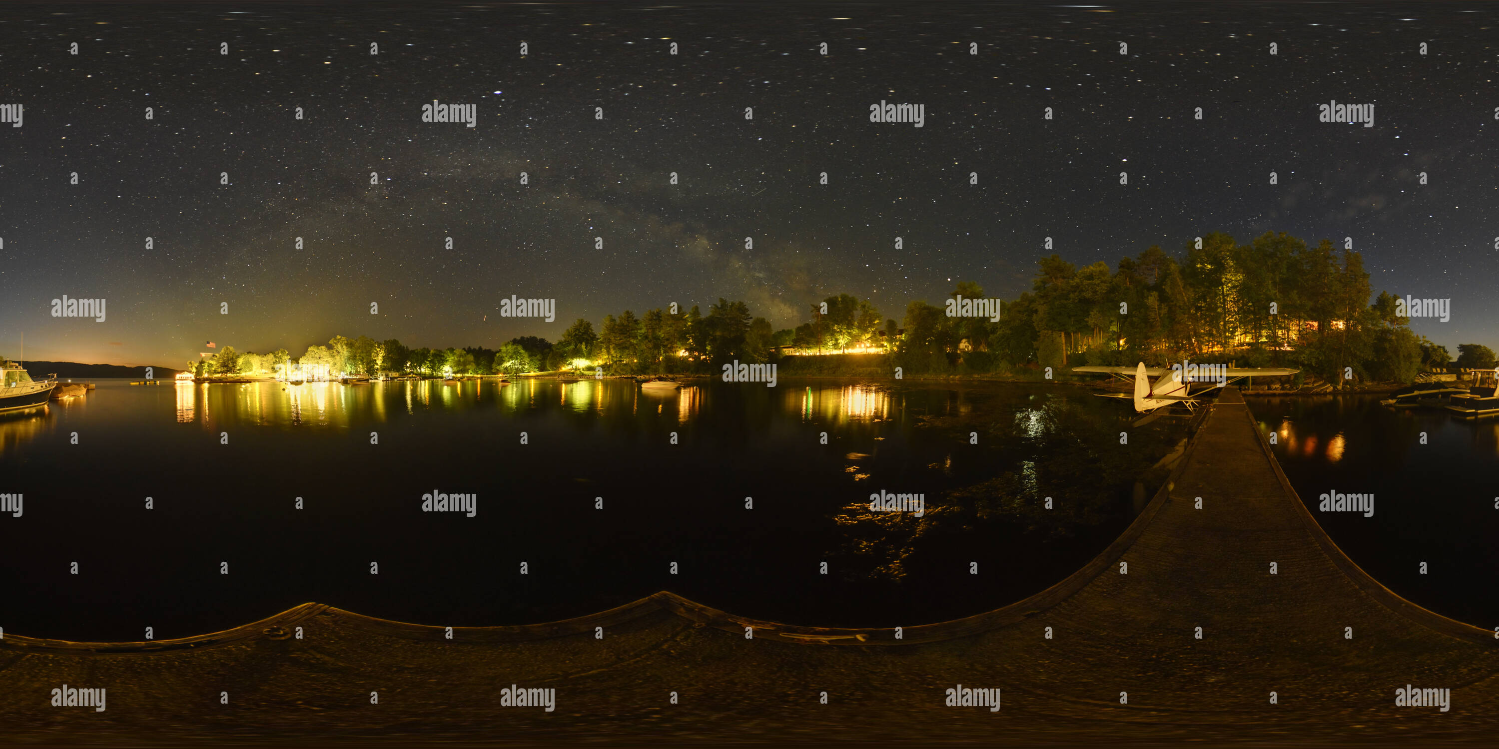 360 degree panoramic view of The Milky Way Over Basin Harbor Club